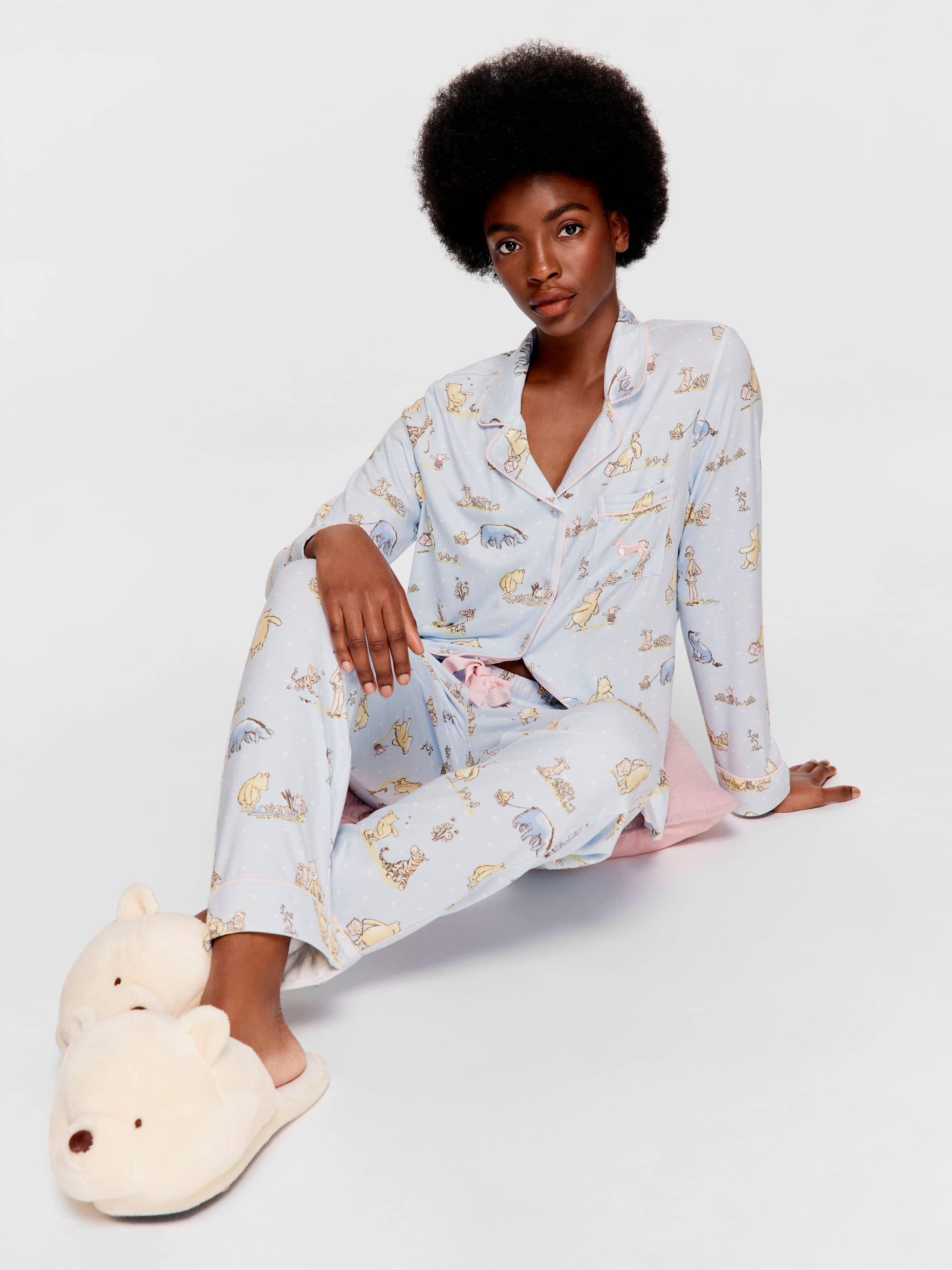 Winnie The Pooh Plush Long Pj Set