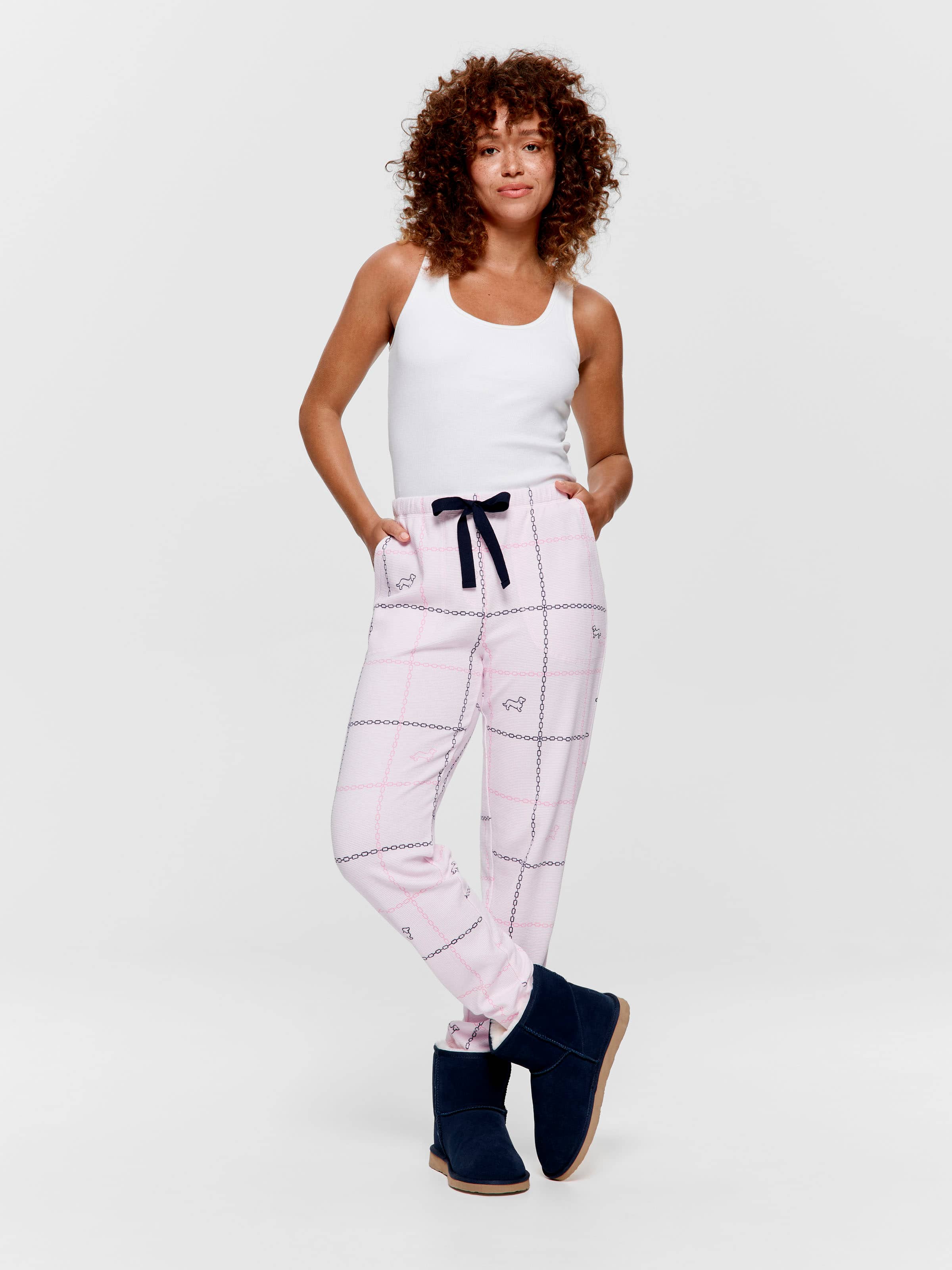 Image for Pink Windowpane Easy Pj Pant from Peter Alexander