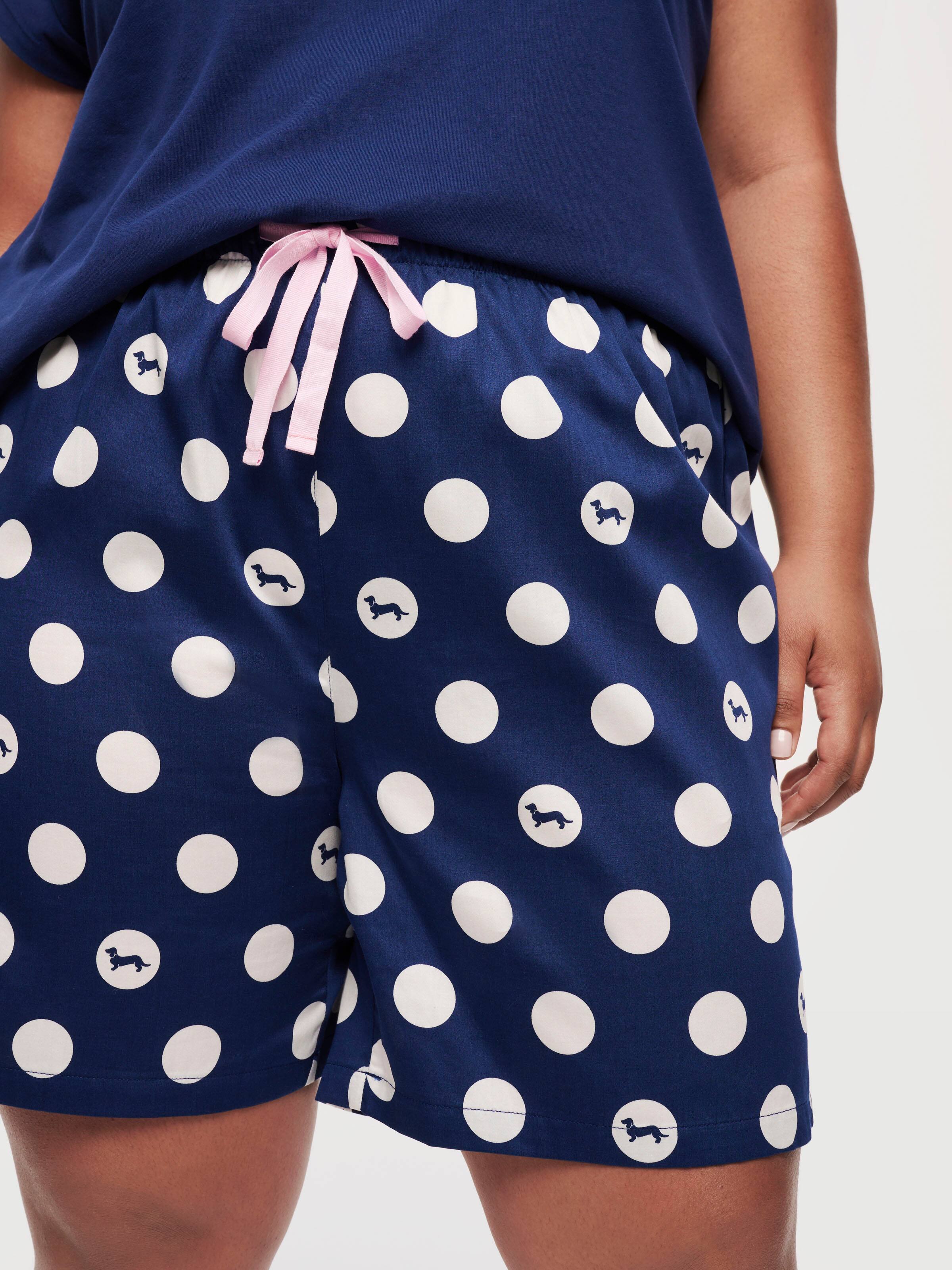 Navy Tartan Flannelette Cuff Pj Pant