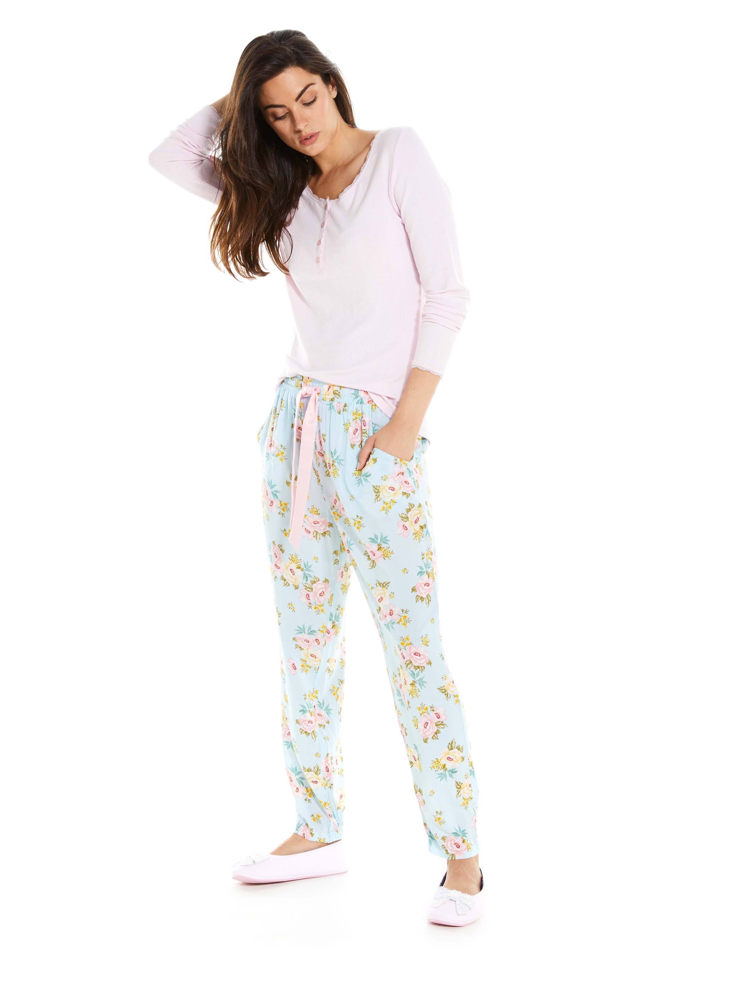 Floral Tapered Leg Pj Pant