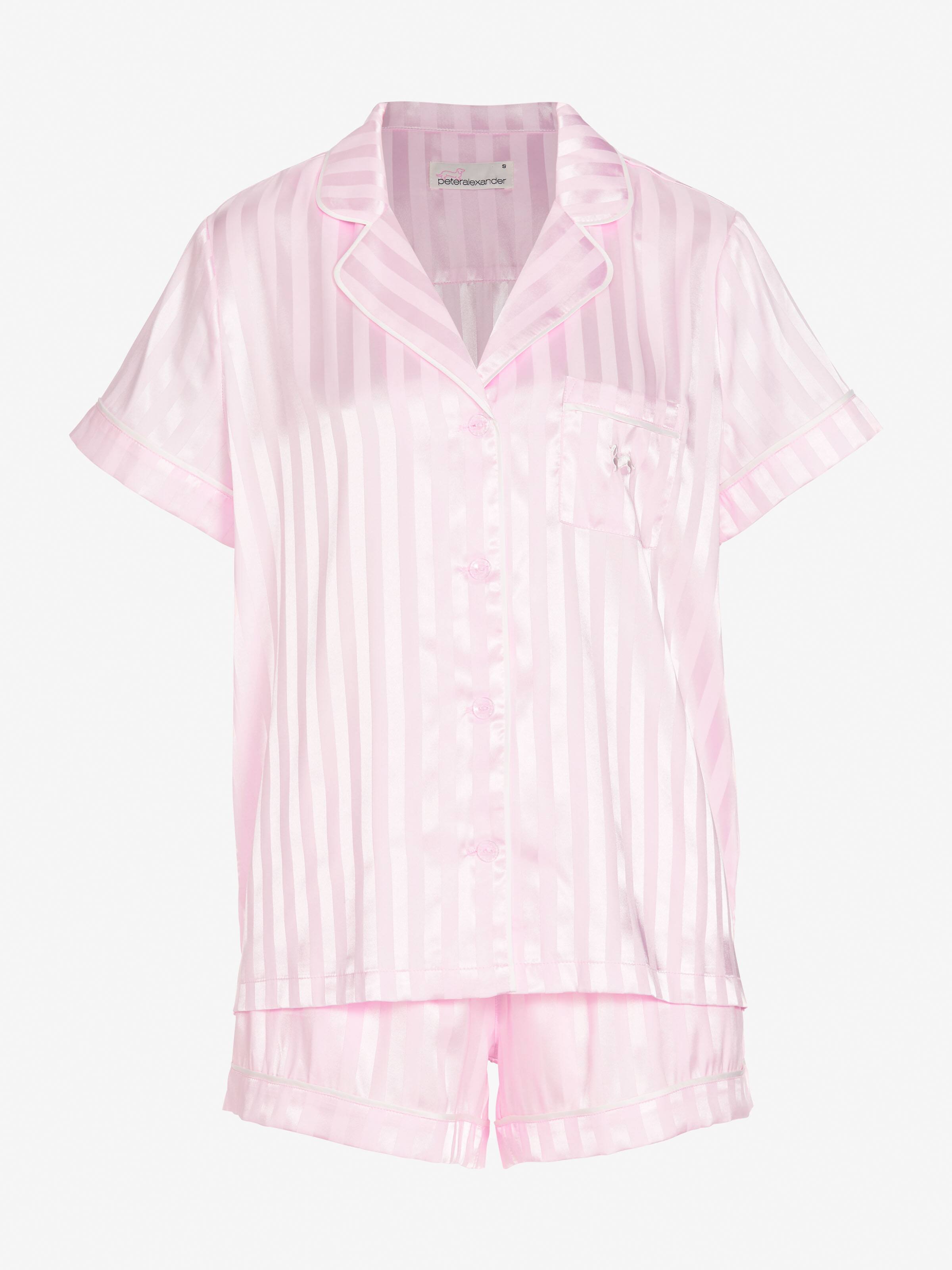 Image for Pink Stripe Chic Satin Pj Set from Peter Alexander