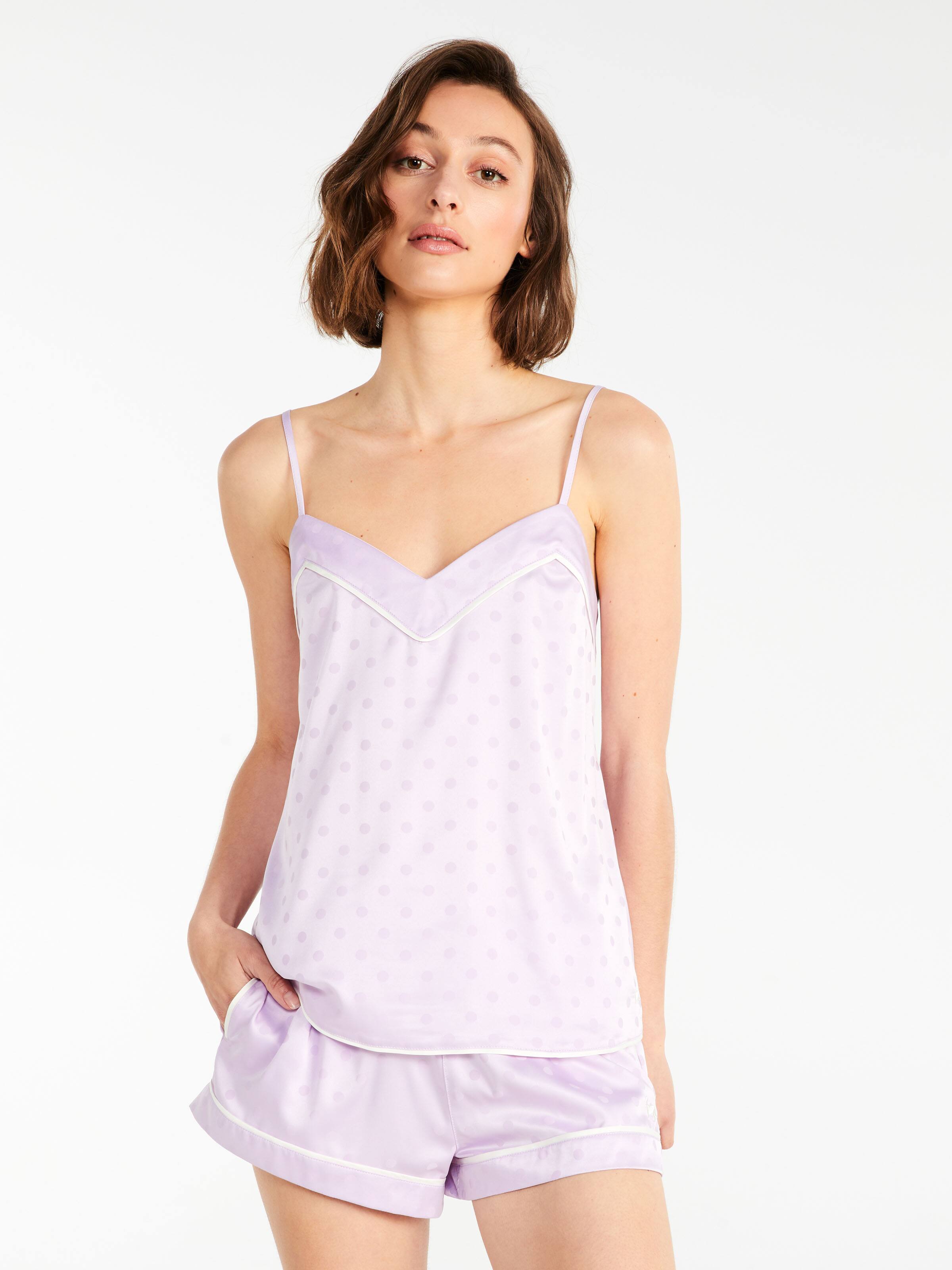 Lilac Spot Luxe Satin Cami