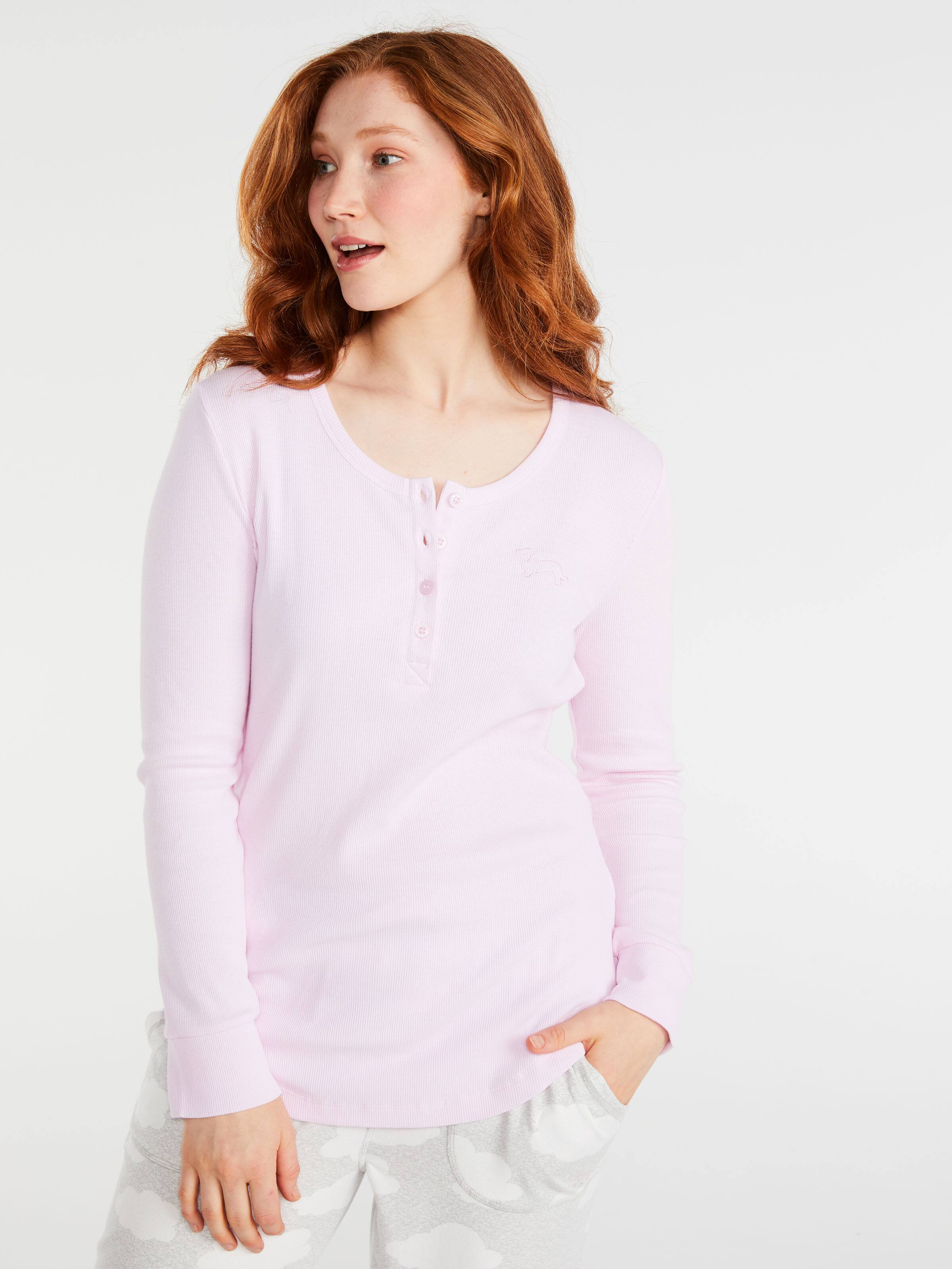 P.A. Classic Long Sleeve Ribbed Henley