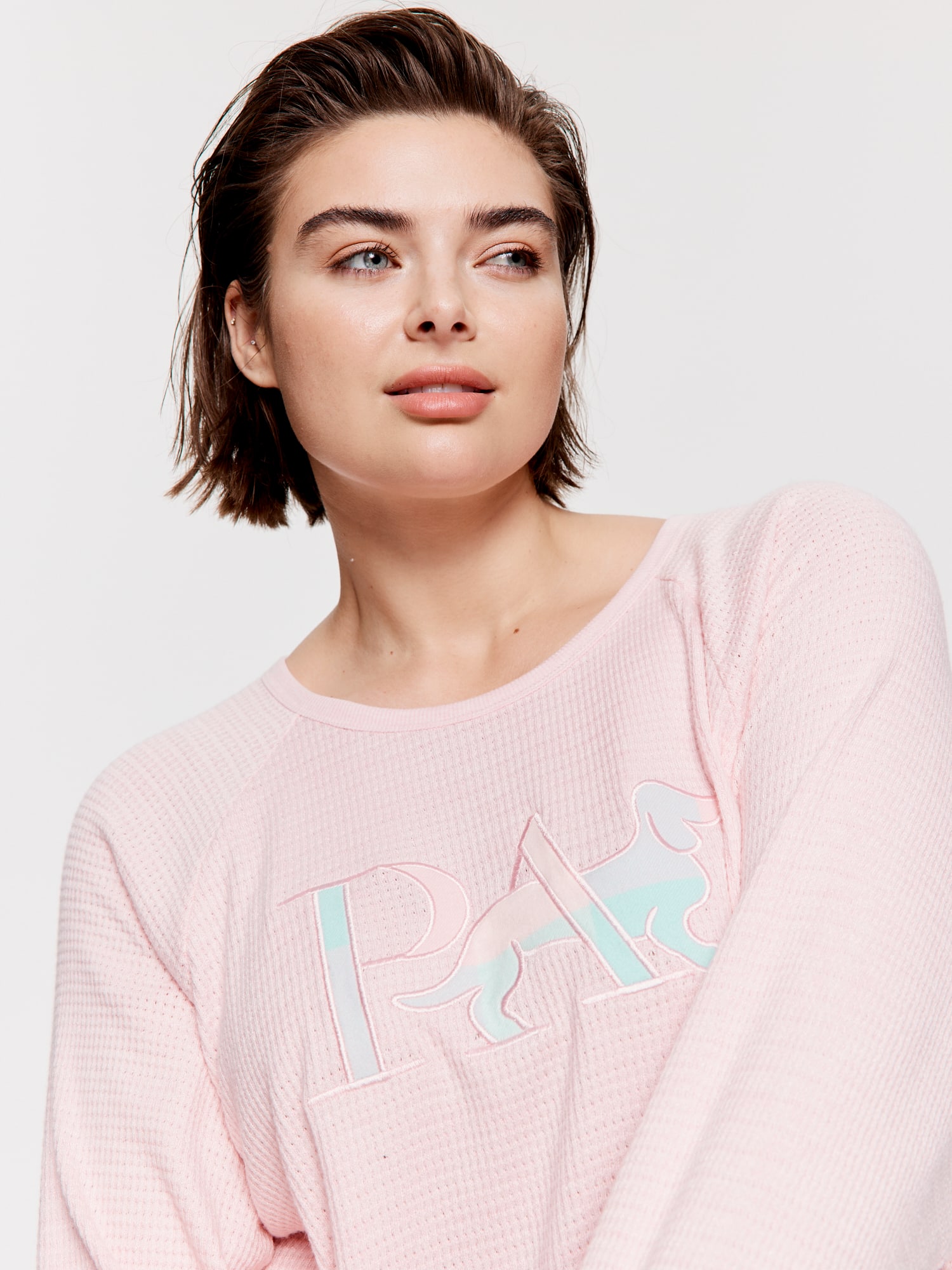 Image for P.A. Plus Buffalo Logo Waffle Sweater from Peter Alexander