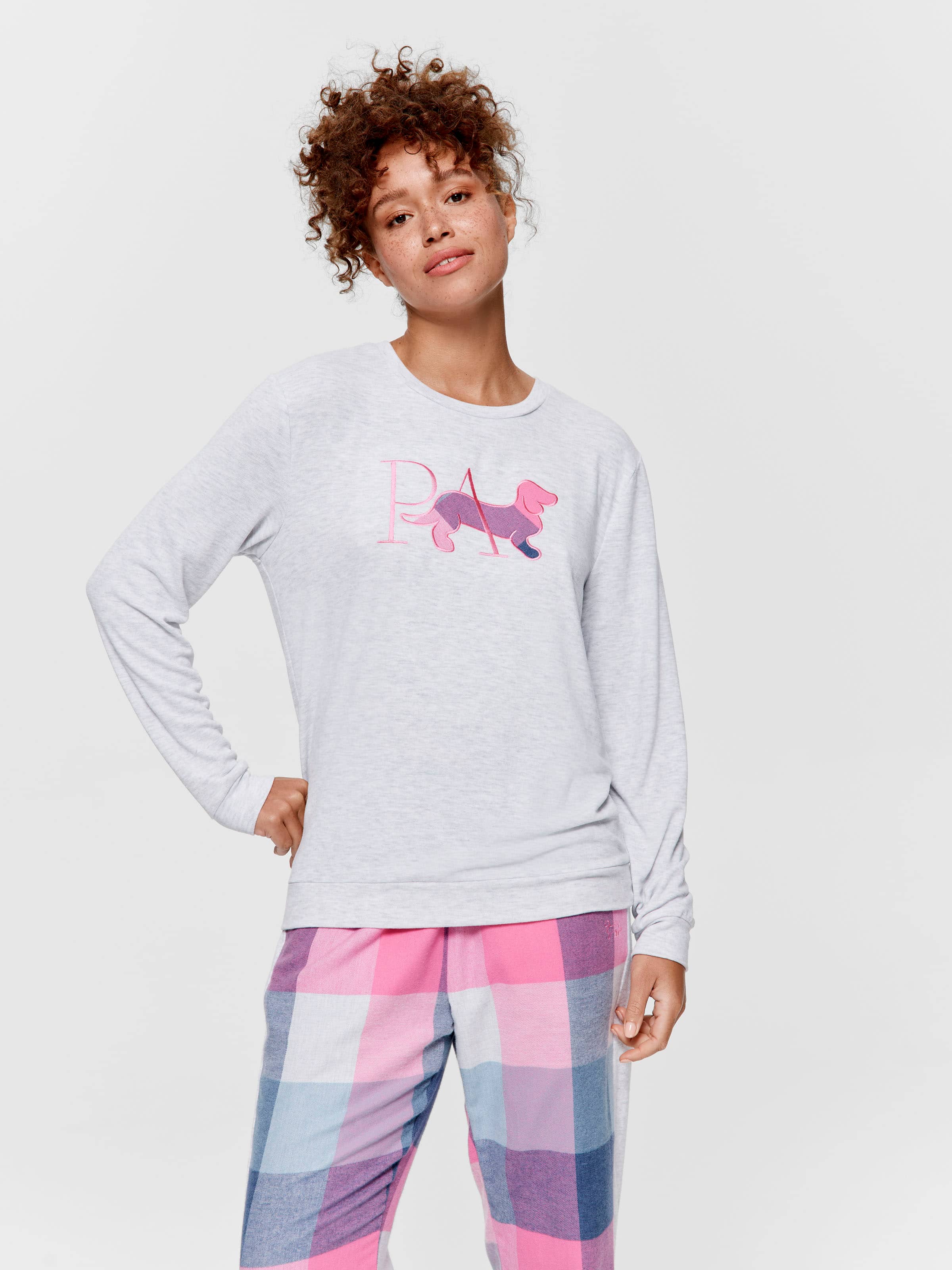 Image for Buffalo Check Logo Sweater from Peter Alexander