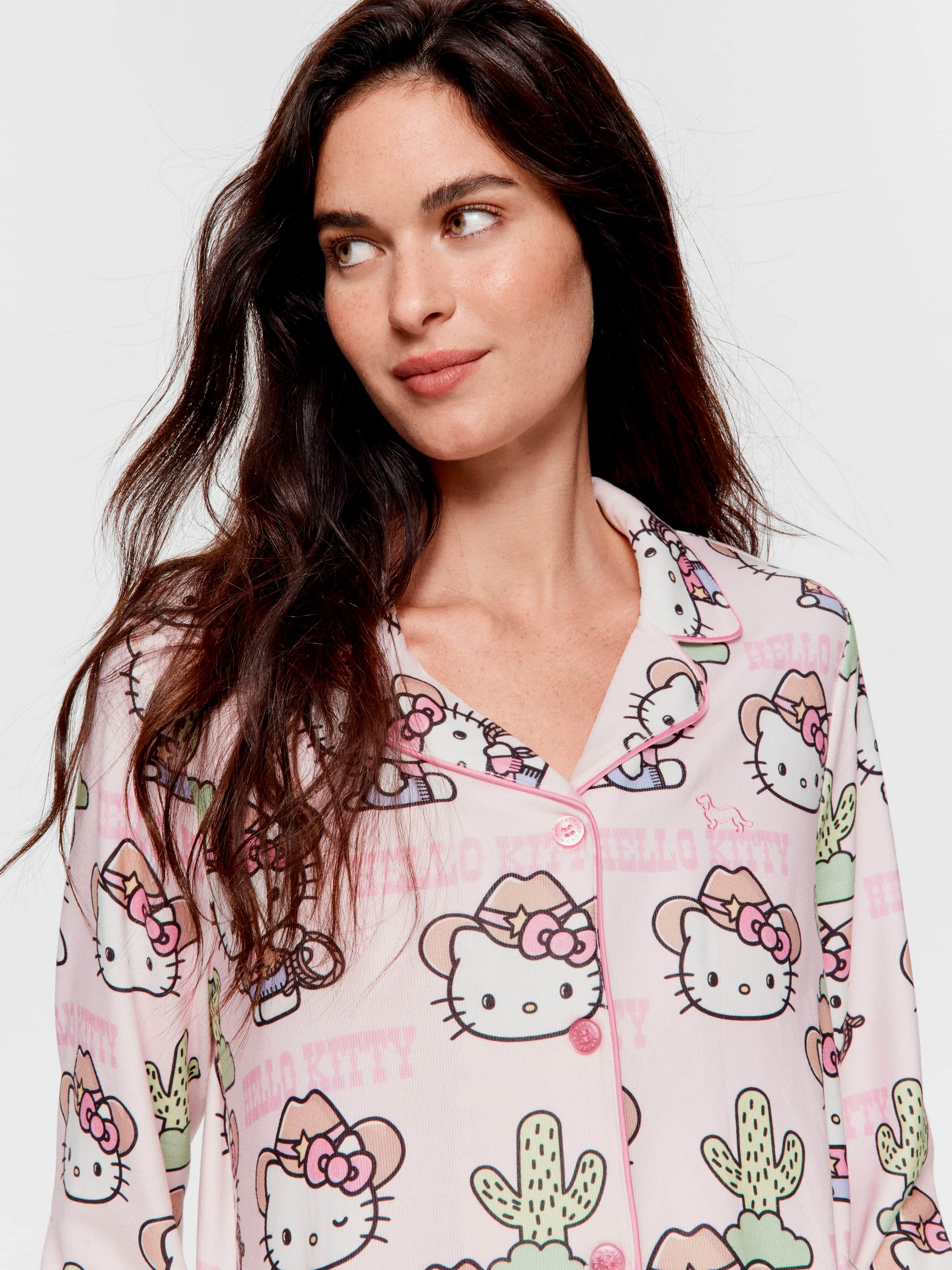 Image for Howdy Hello Kitty Plush Classic Pj Set from Peter Alexander
