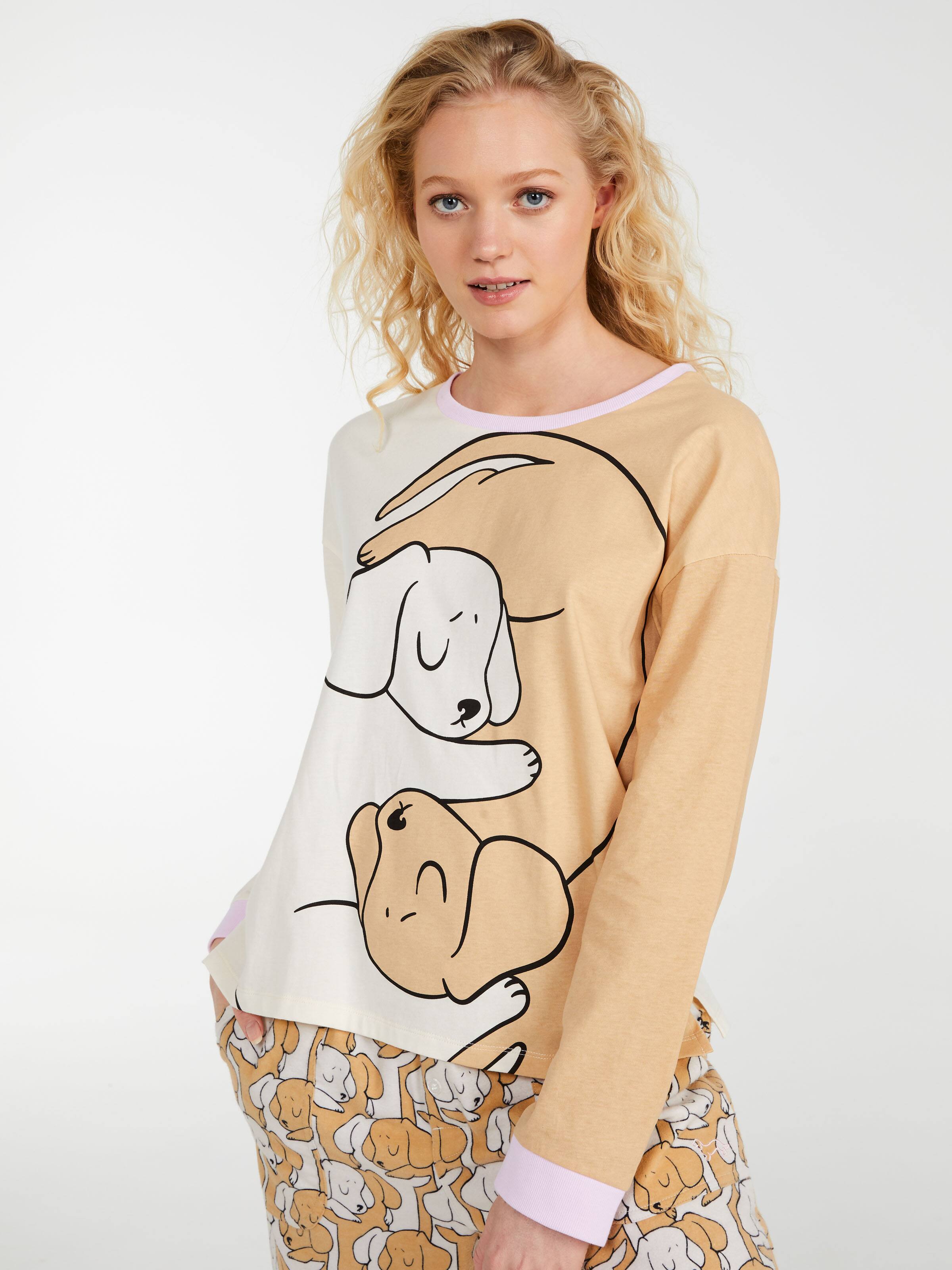 Puppy Hugs Long Sleeve Top