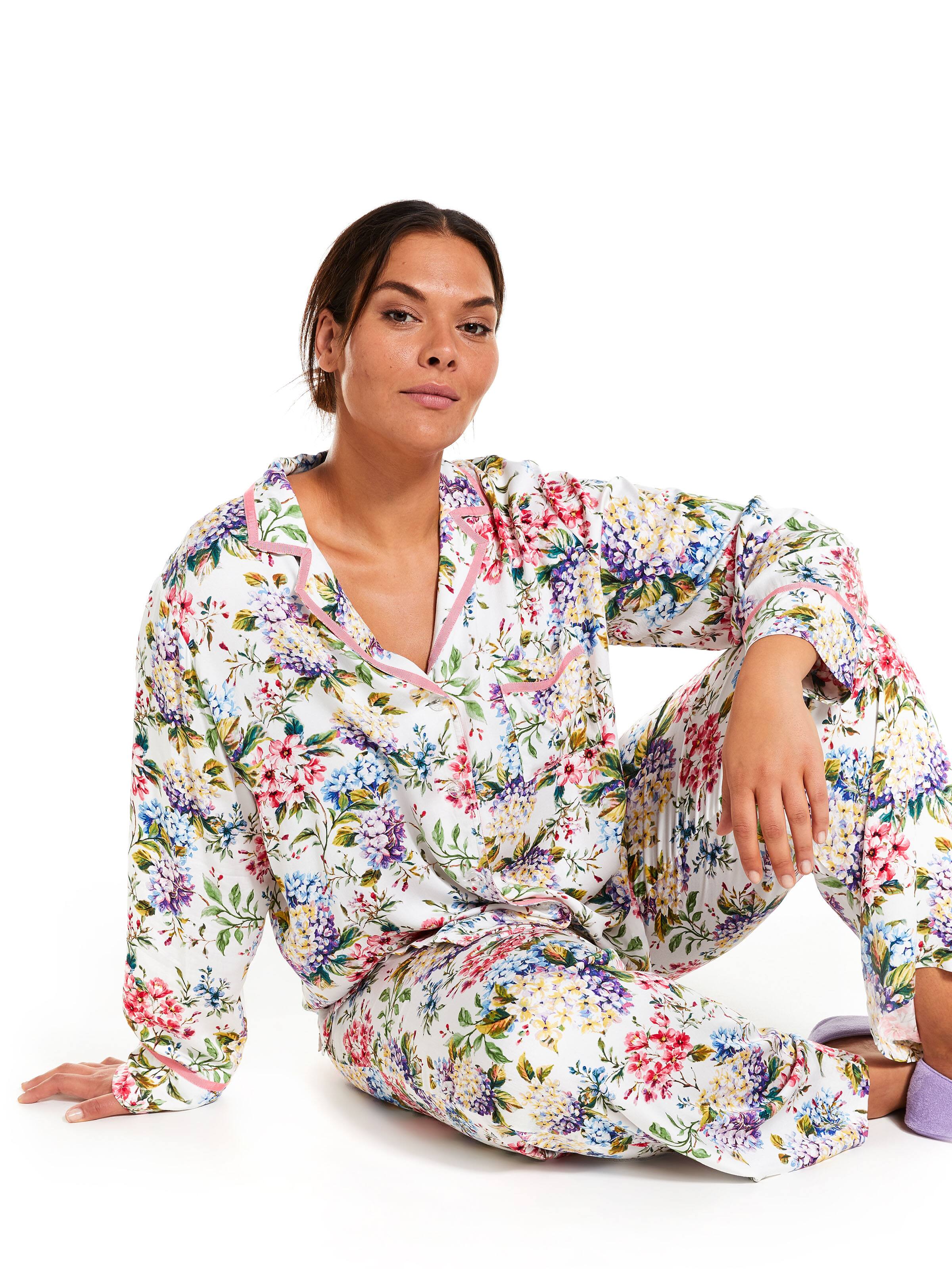 P.A. Plus Botanic Floral Long Sleeve Pj Set