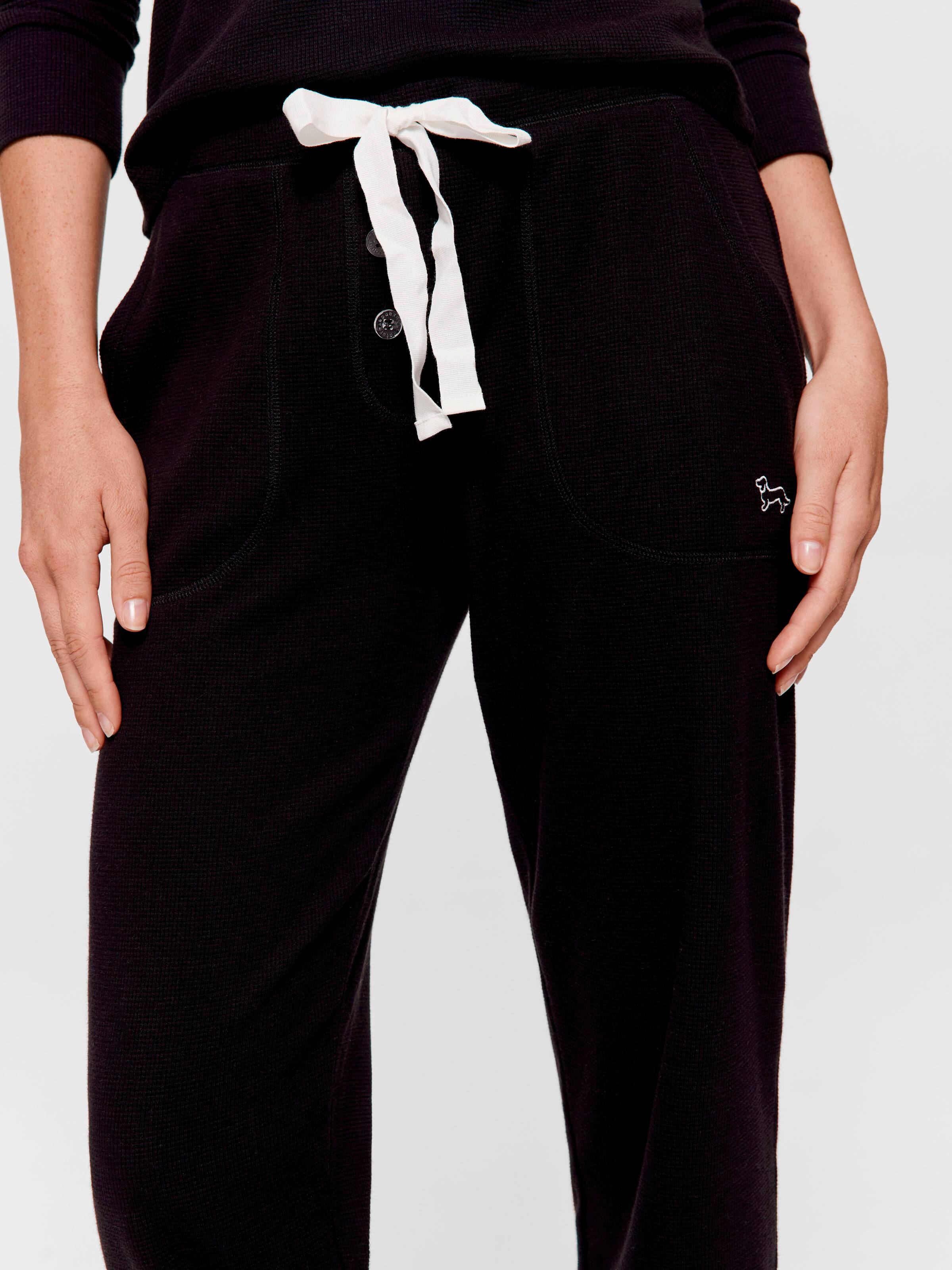 Image for Black Waffle Easy Pj Pant from Peter Alexander