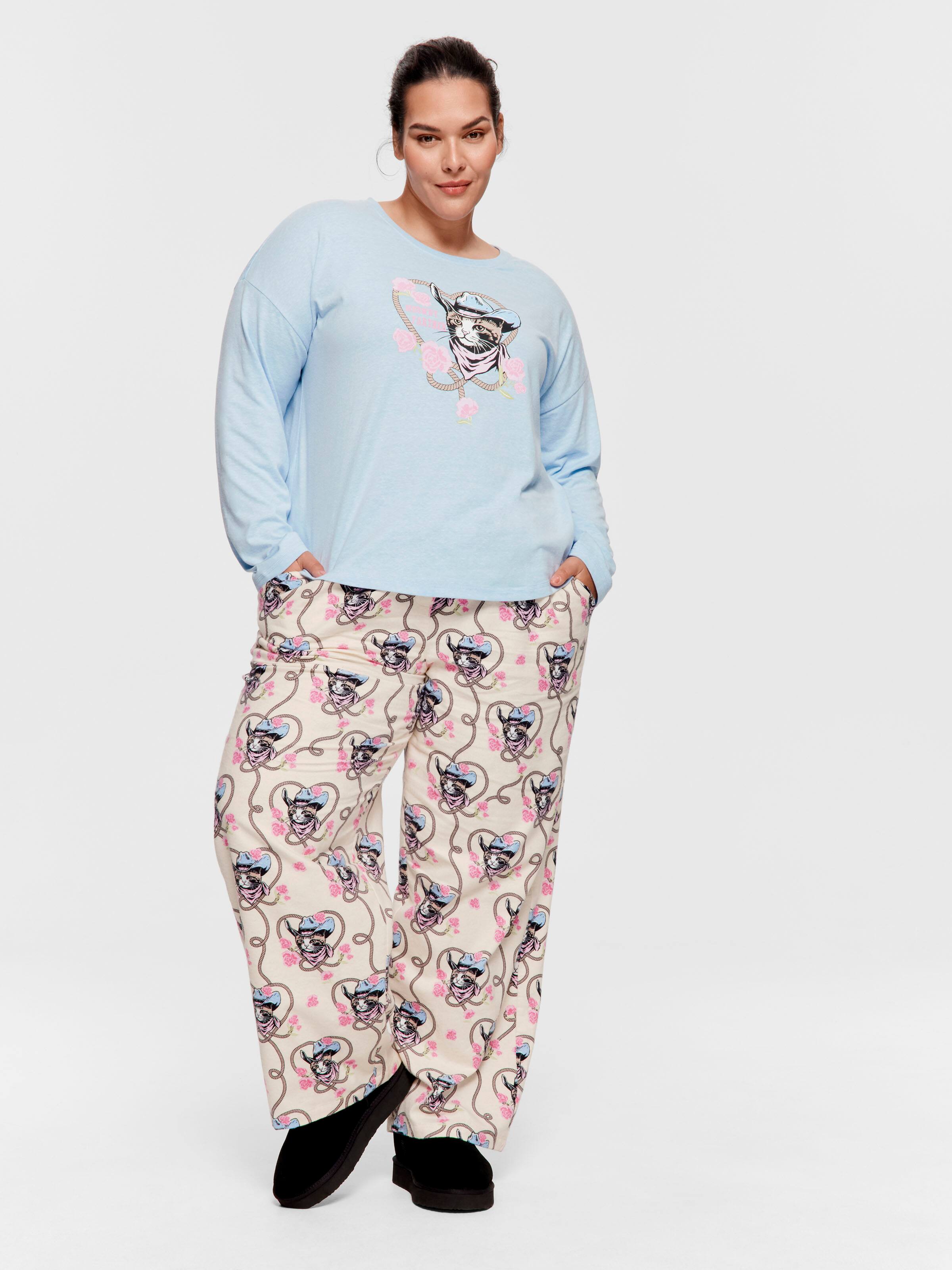 P.A. Plus Cowboy Kitty Long Sleeve Top