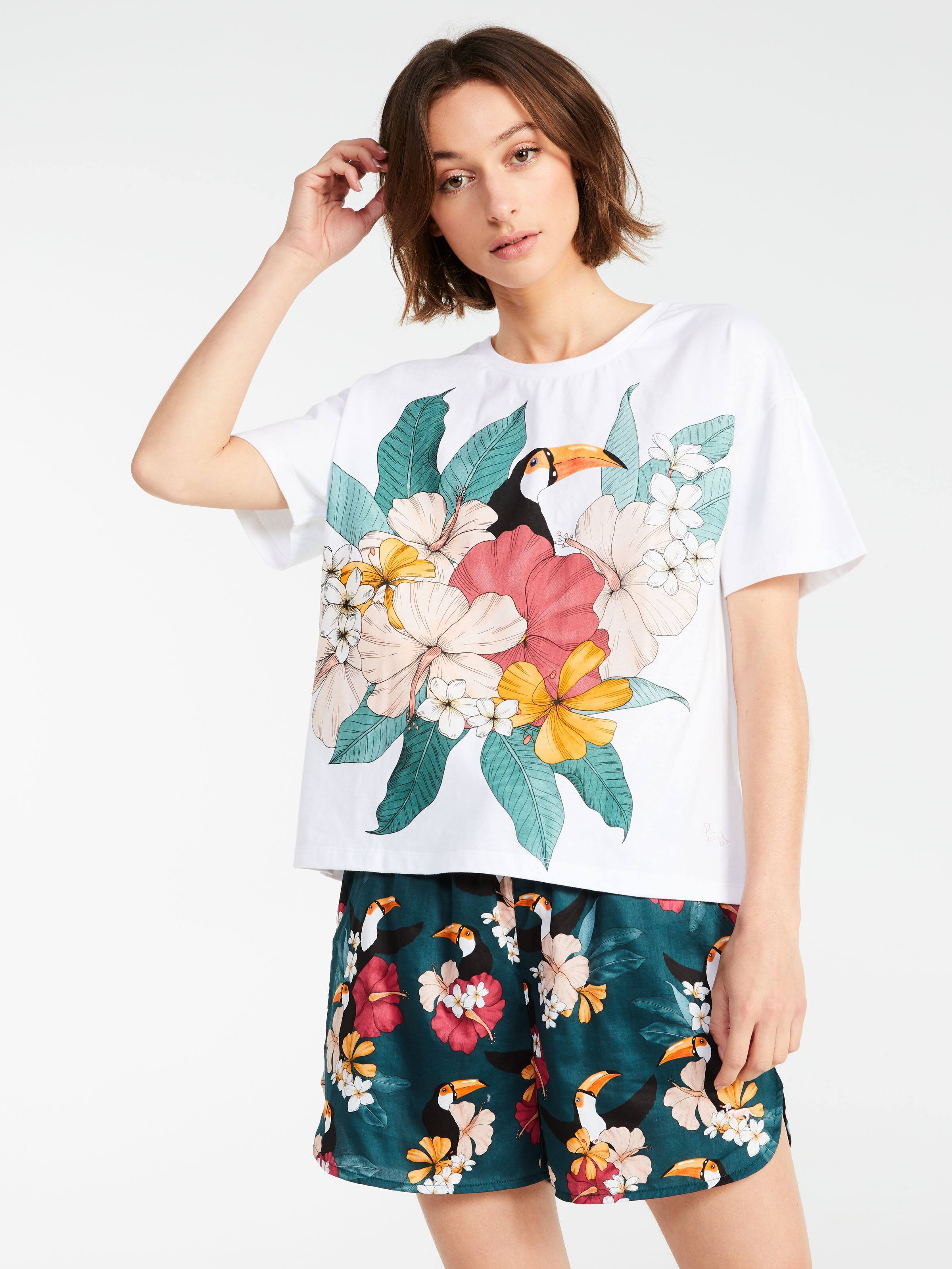 Floral Toucan Tee
