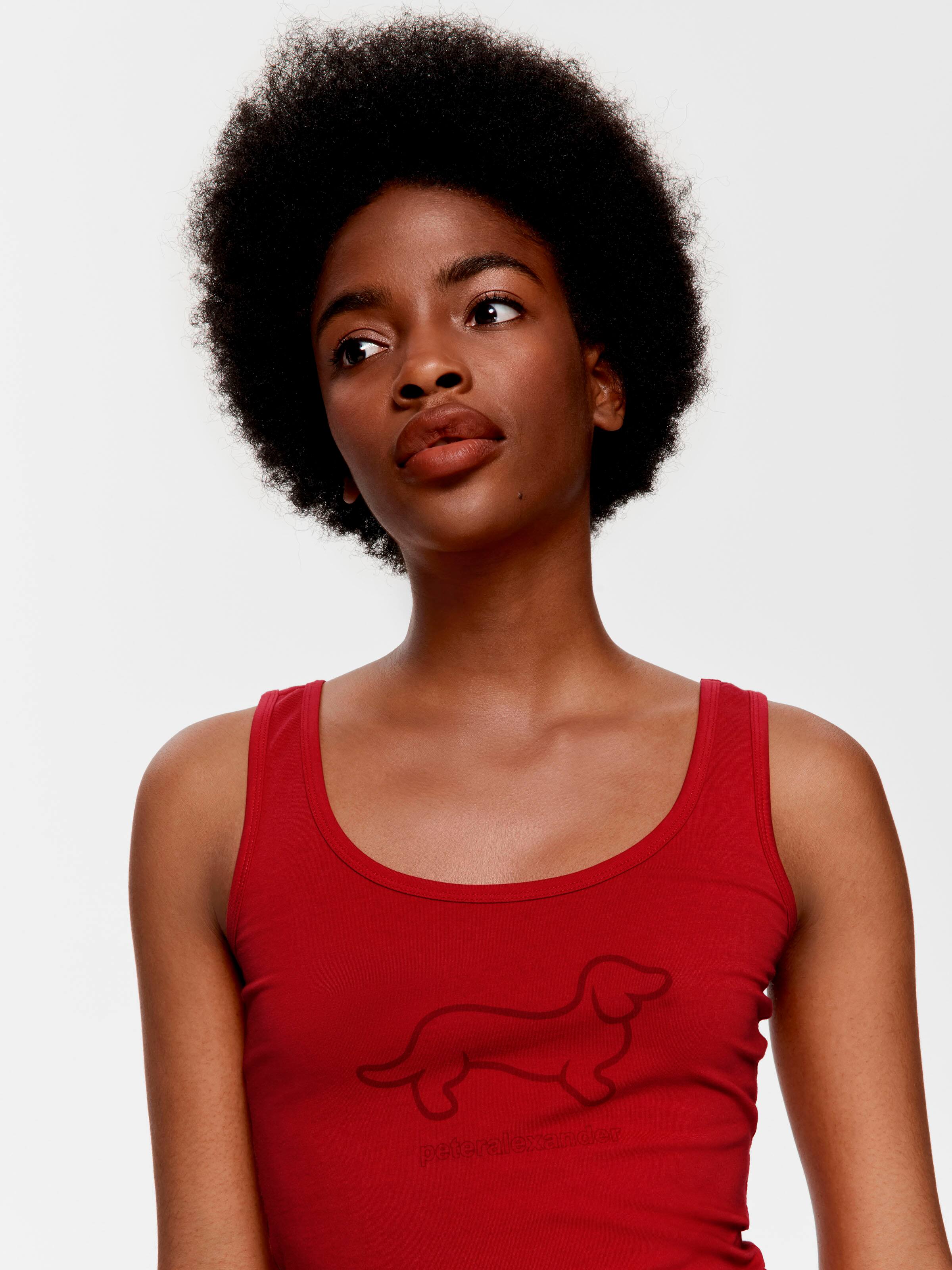 Red Pop Colour P.A. Penny Tank