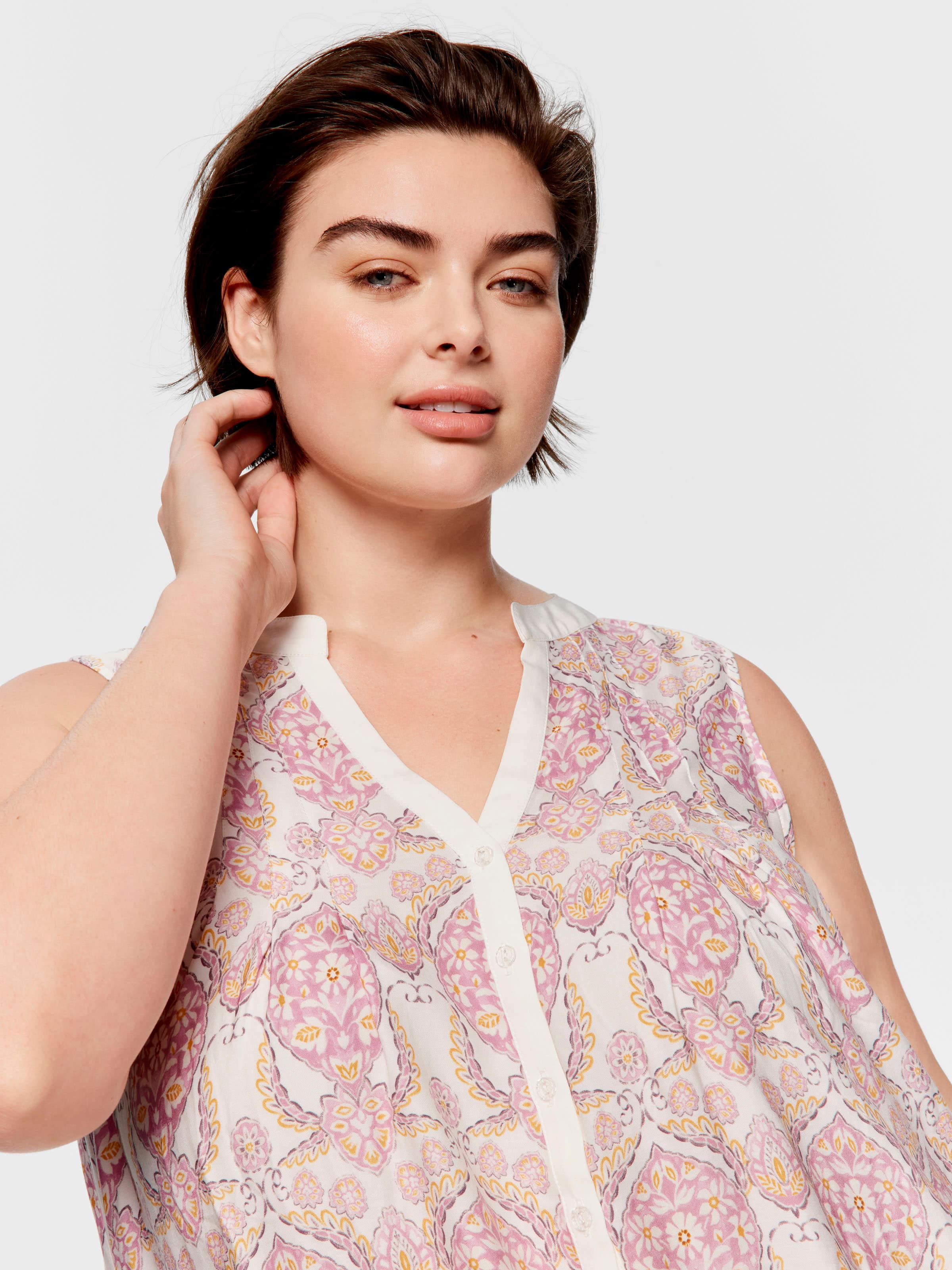 P.A. Plus Ornate Henley Nightie