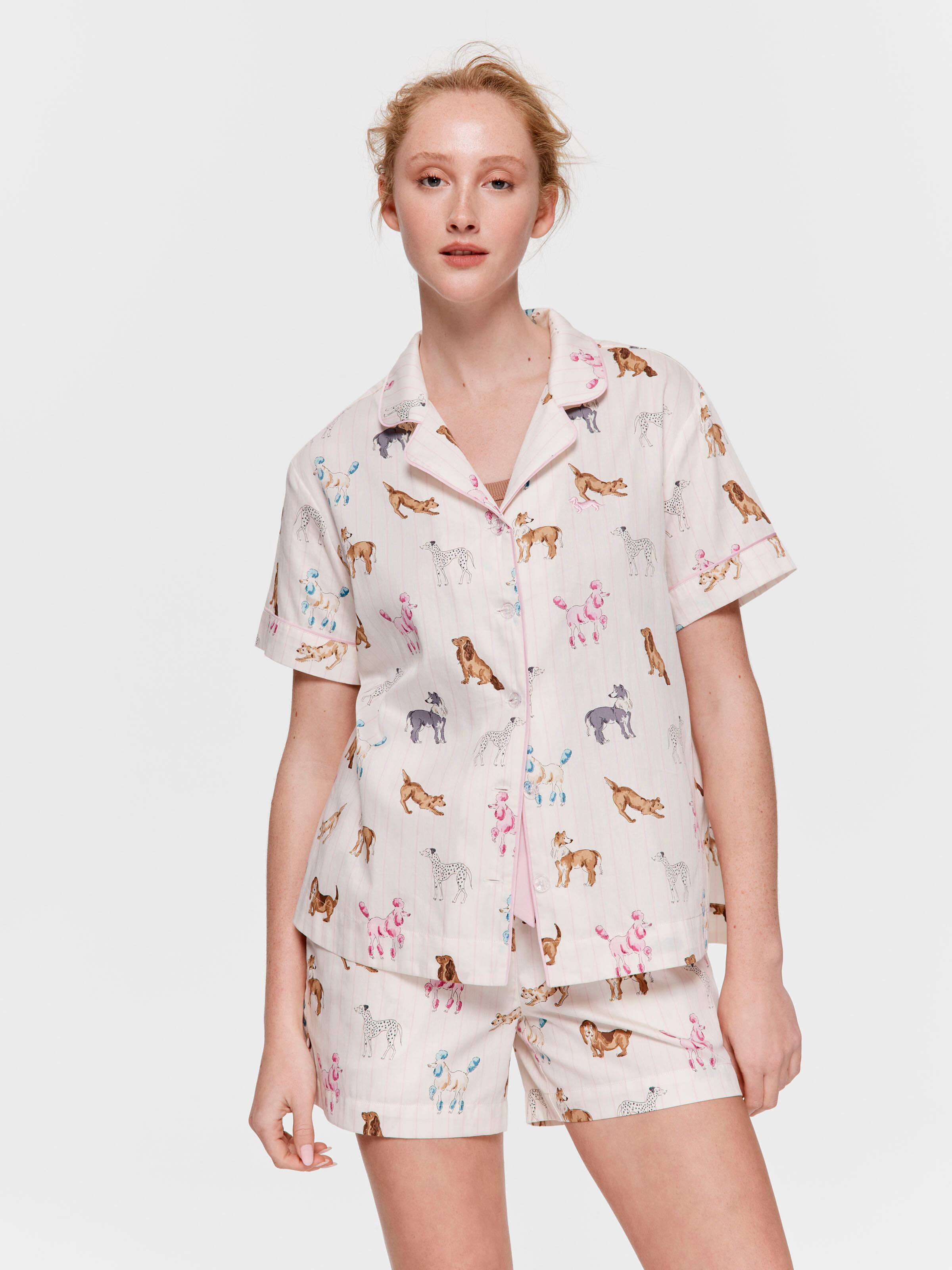 Mixed Dogs 100% Cotton Short Sleeve Shirt