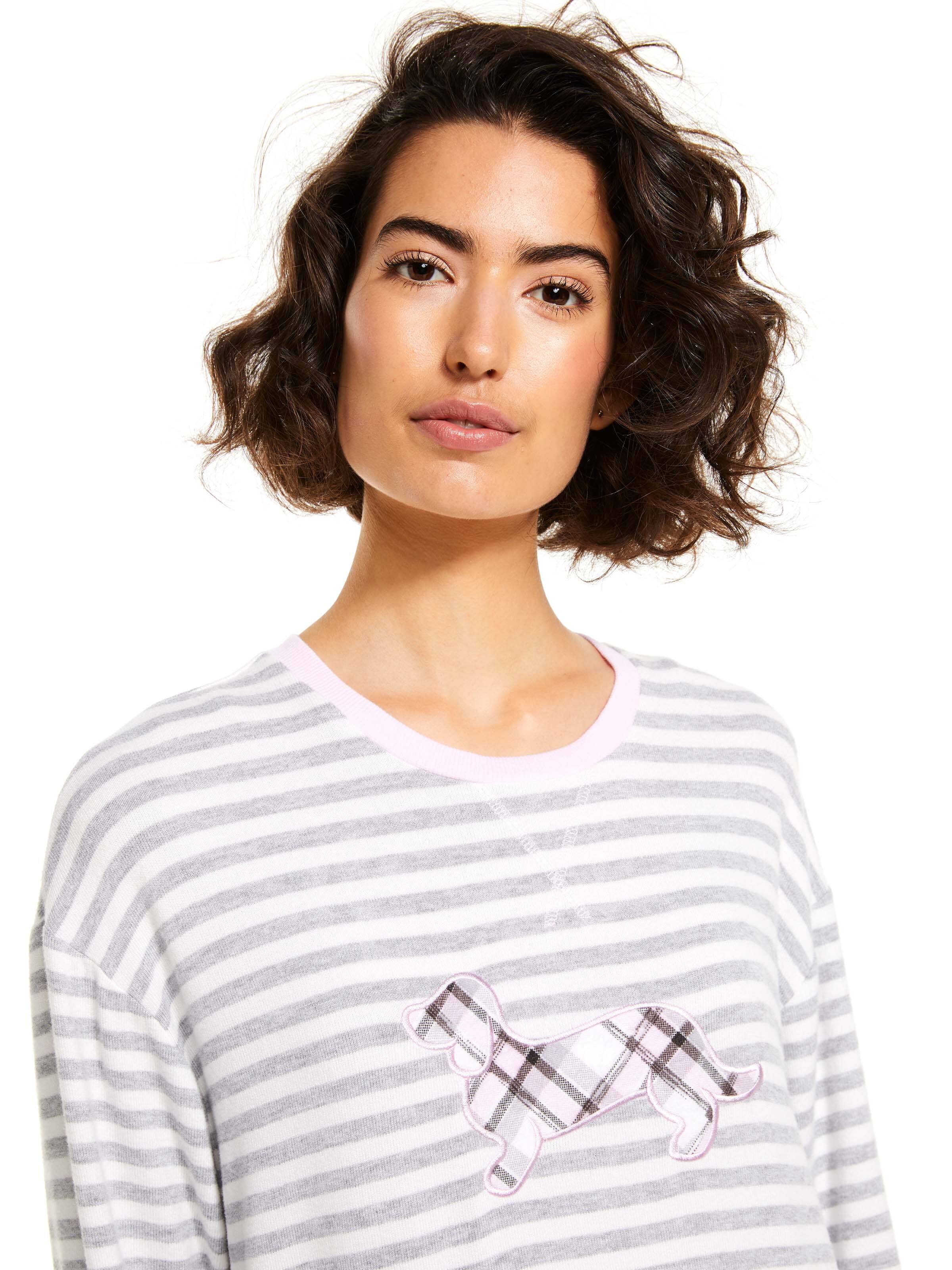 Fuzzy Stripe Penny Nightie