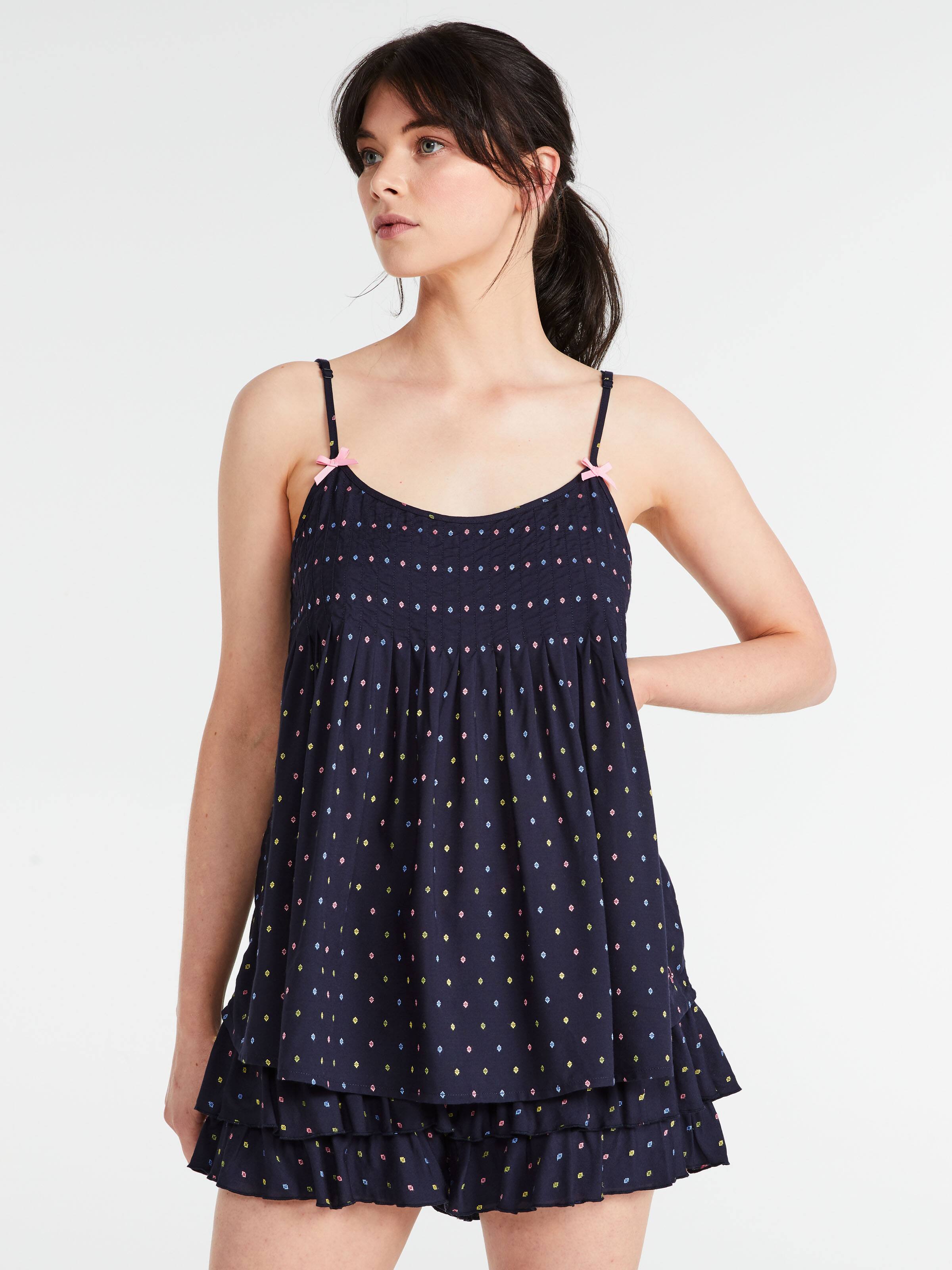 Dobby Pin Tuck Cami