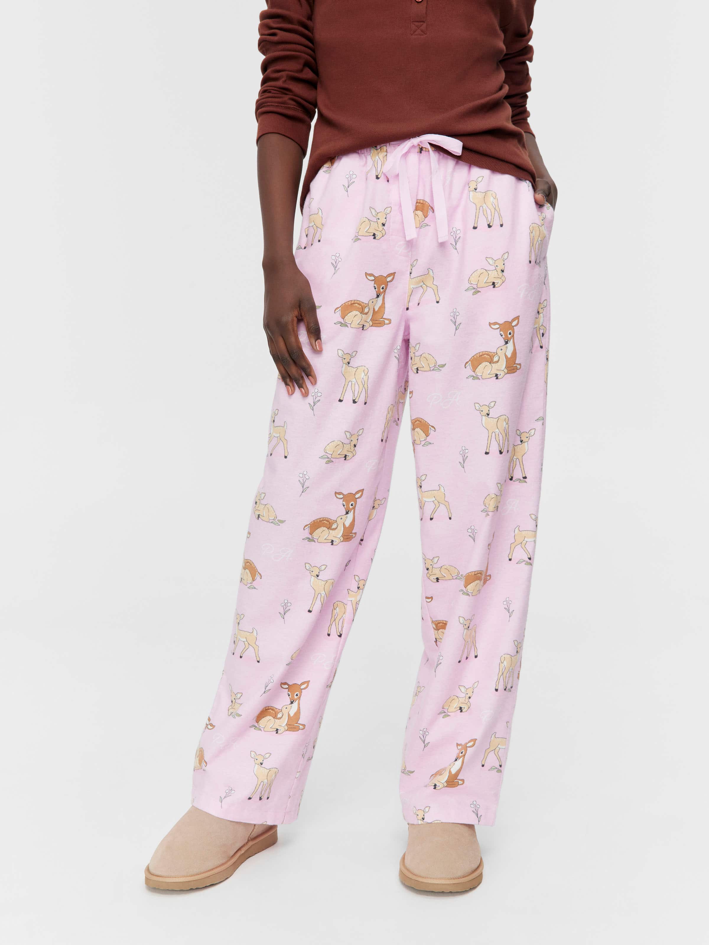Pretty Deers Classic Flannelette Pj Pant