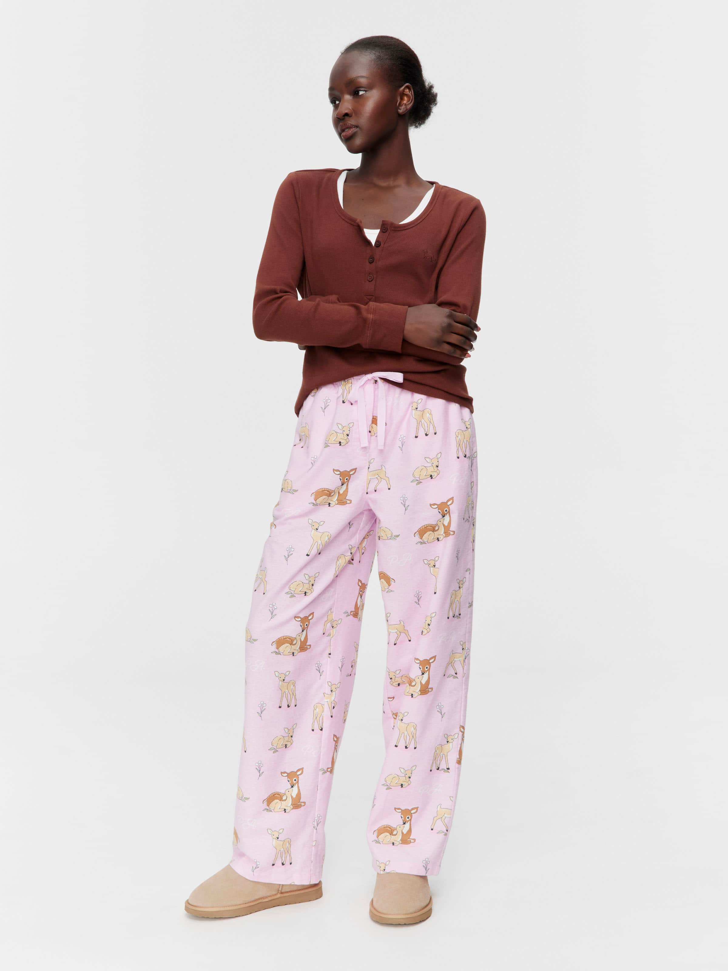 Pretty Deers Classic Flannelette Pj Pant
