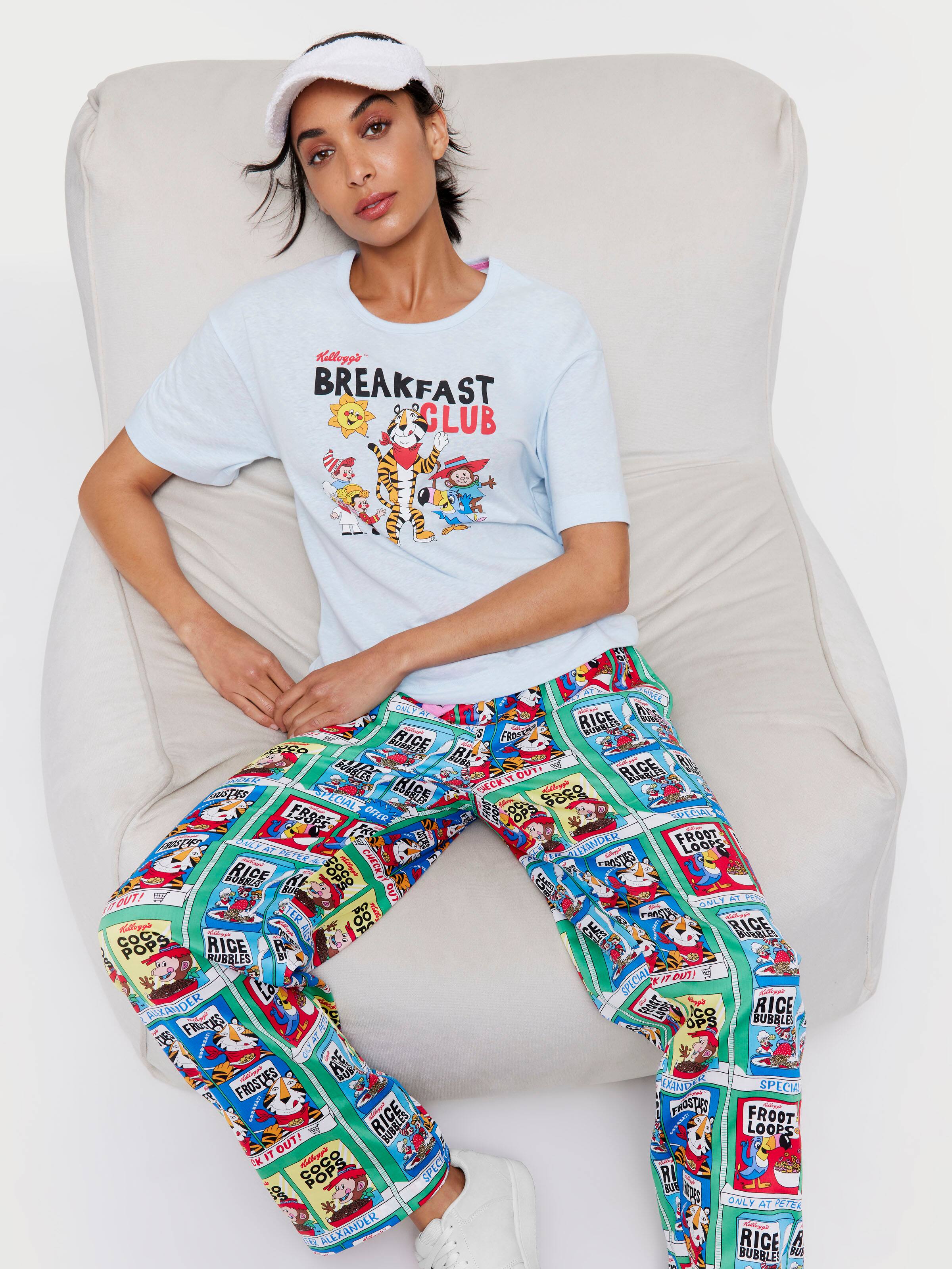 Pink Leopard Viscose Flannelette Pj Pant