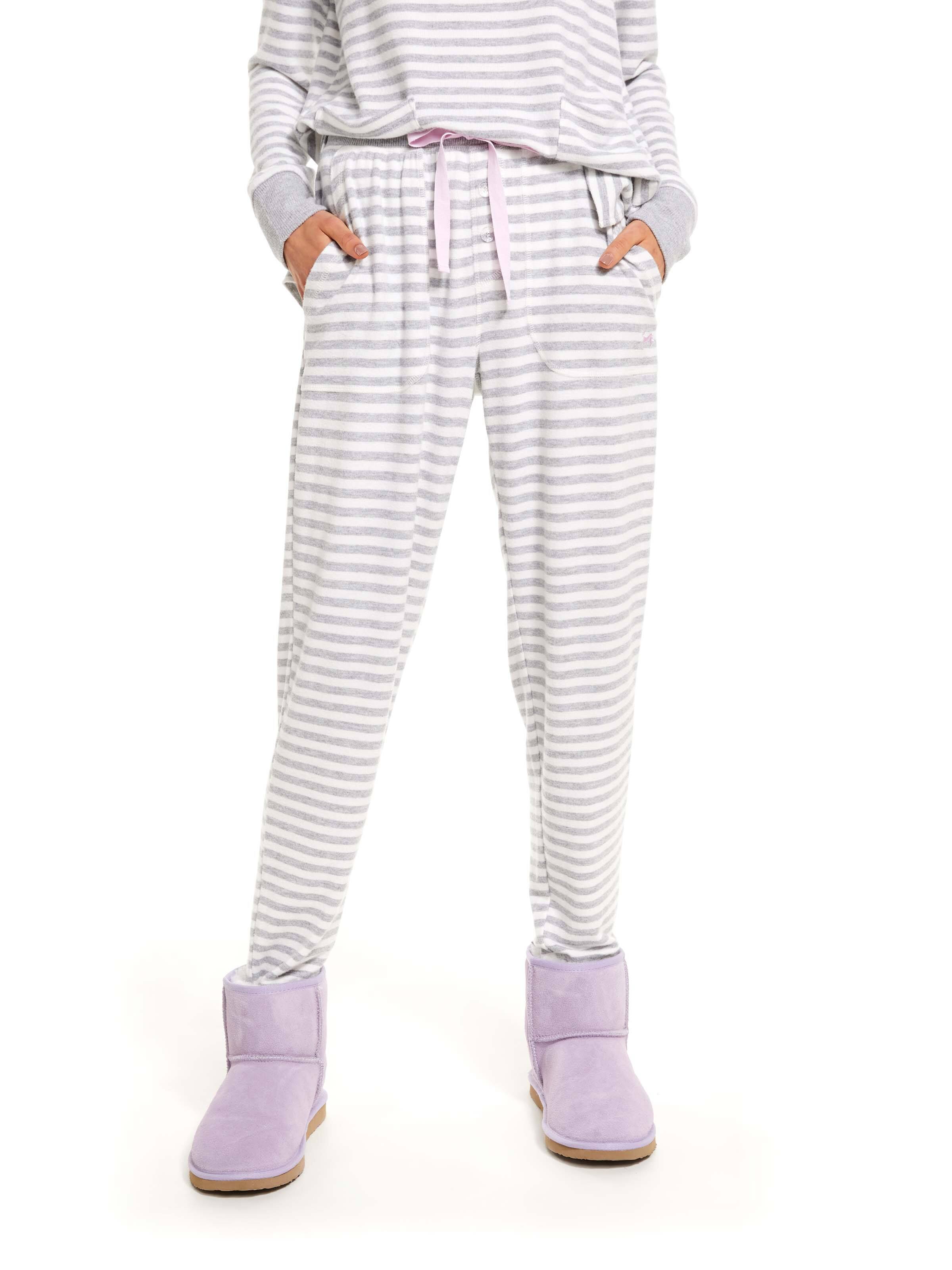 Fuzzy Stripe Easy Pj Pant