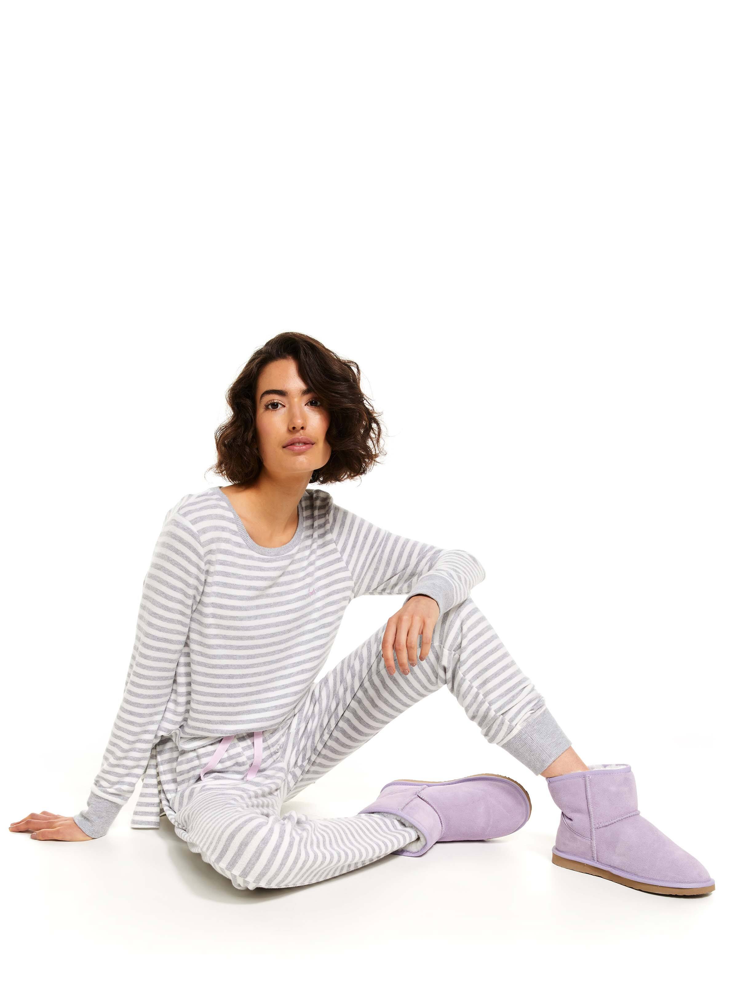 Fuzzy Stripe Easy Pj Pant