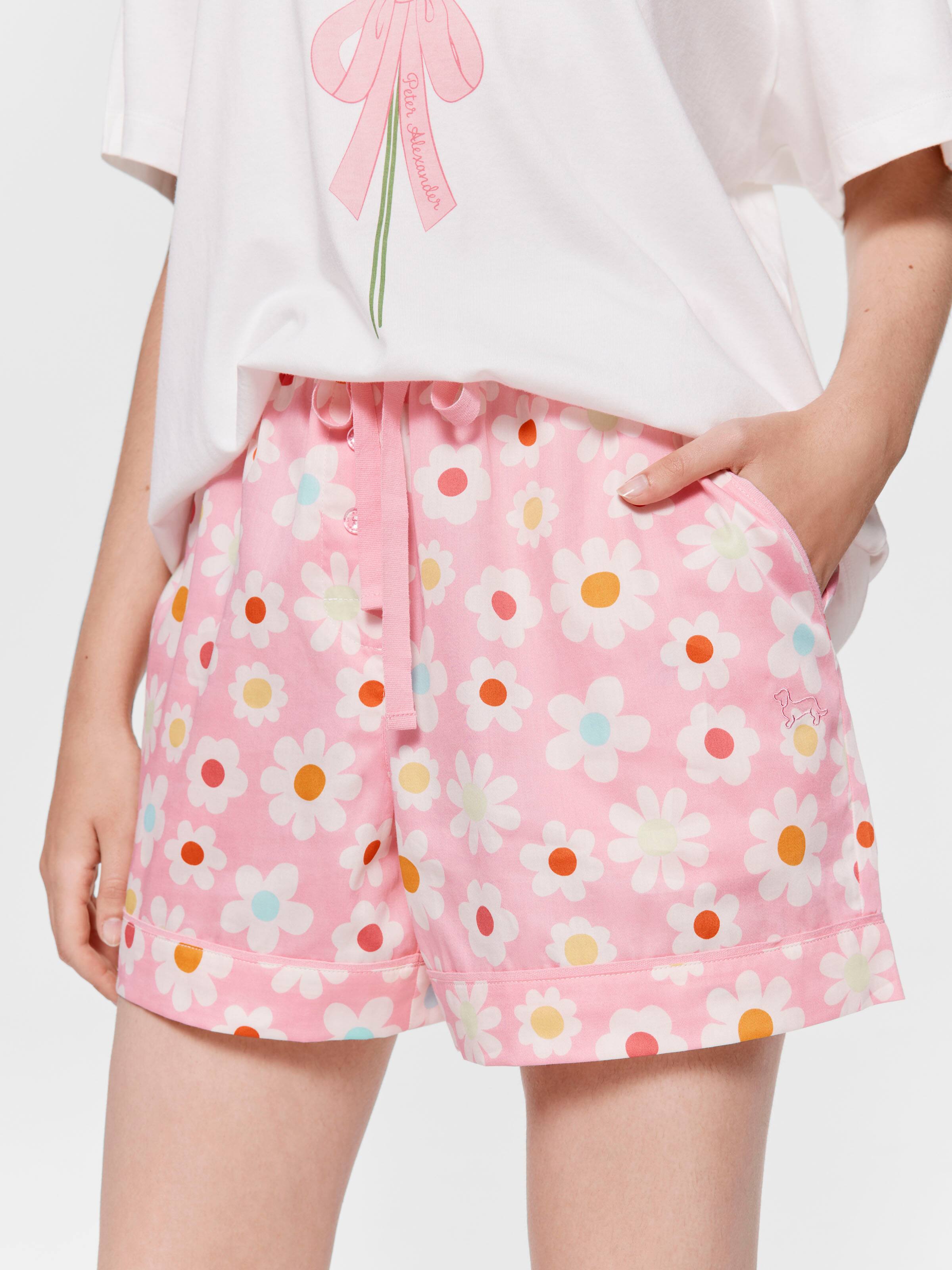 Floral 100% Cotton Mid Short