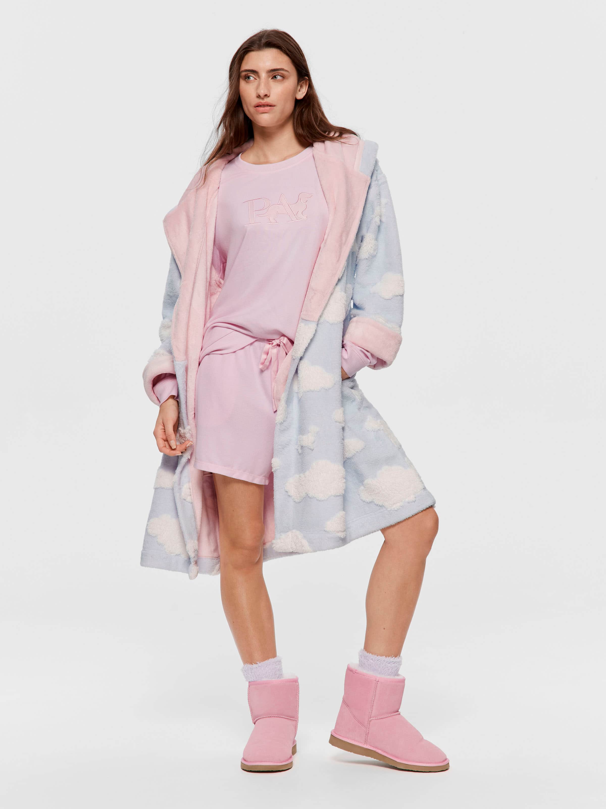 Image for Fluffy Cloud Hooded Gown from Peter Alexander