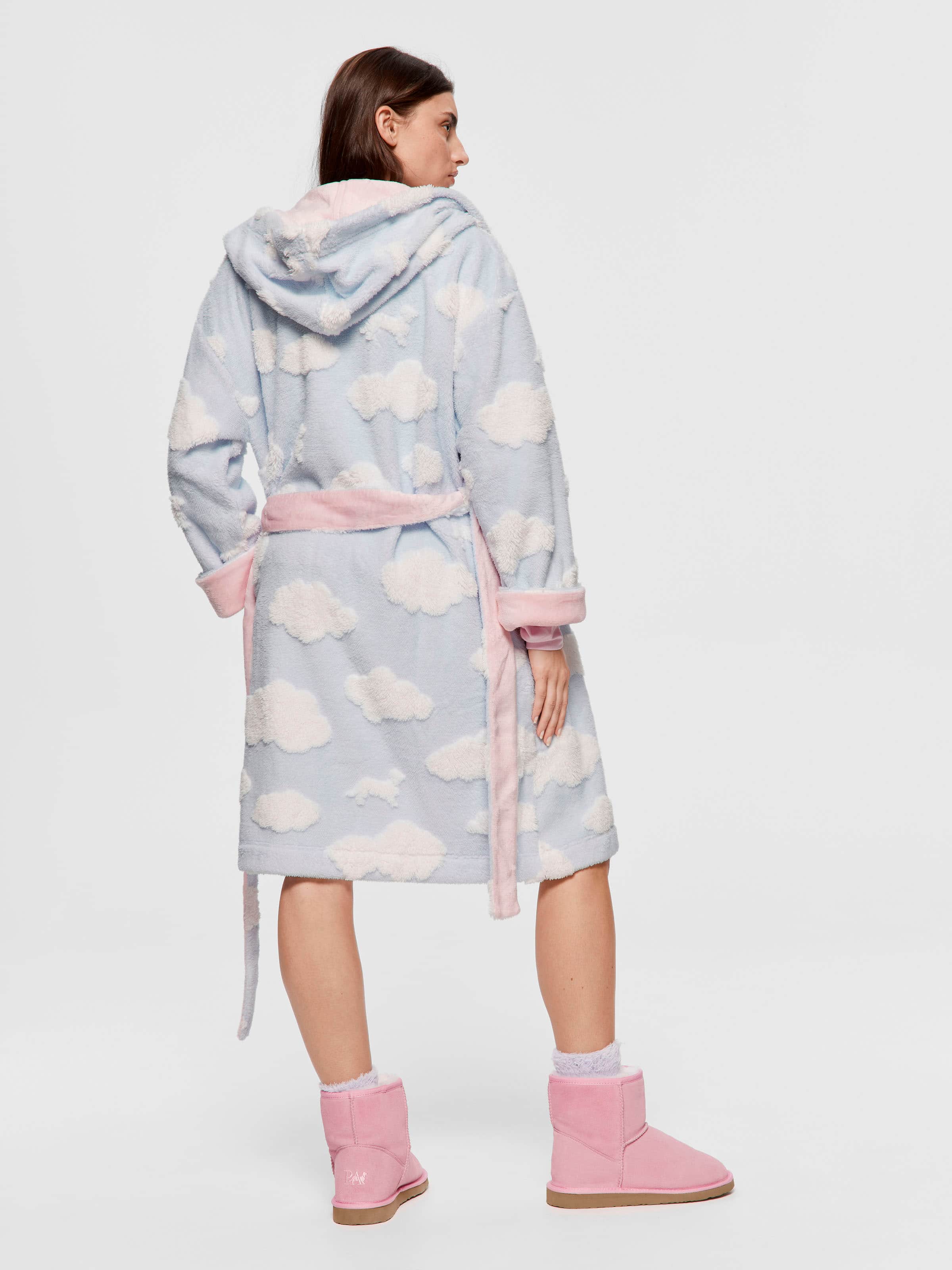 Image for Fluffy Cloud Hooded Gown from Peter Alexander