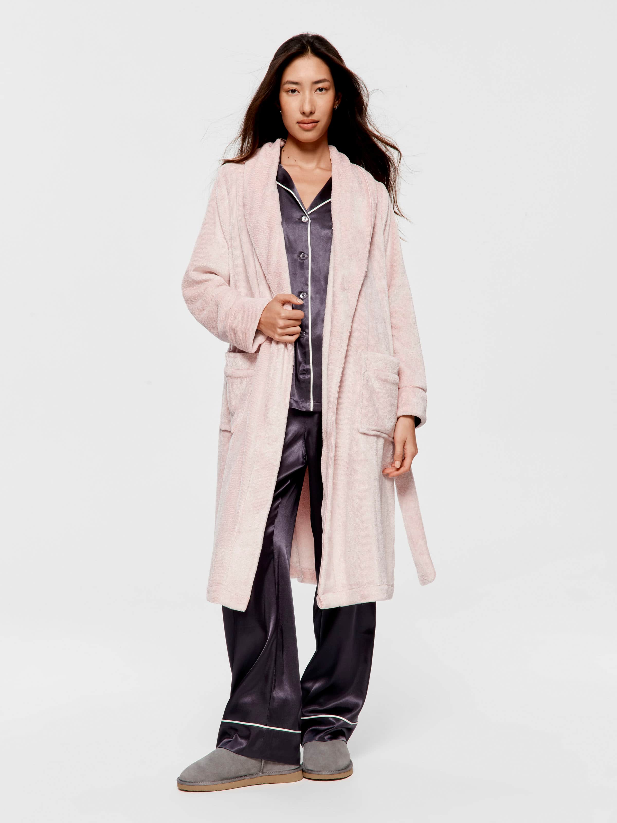 Image for Pink Stripe Fashion Gown from Peter Alexander