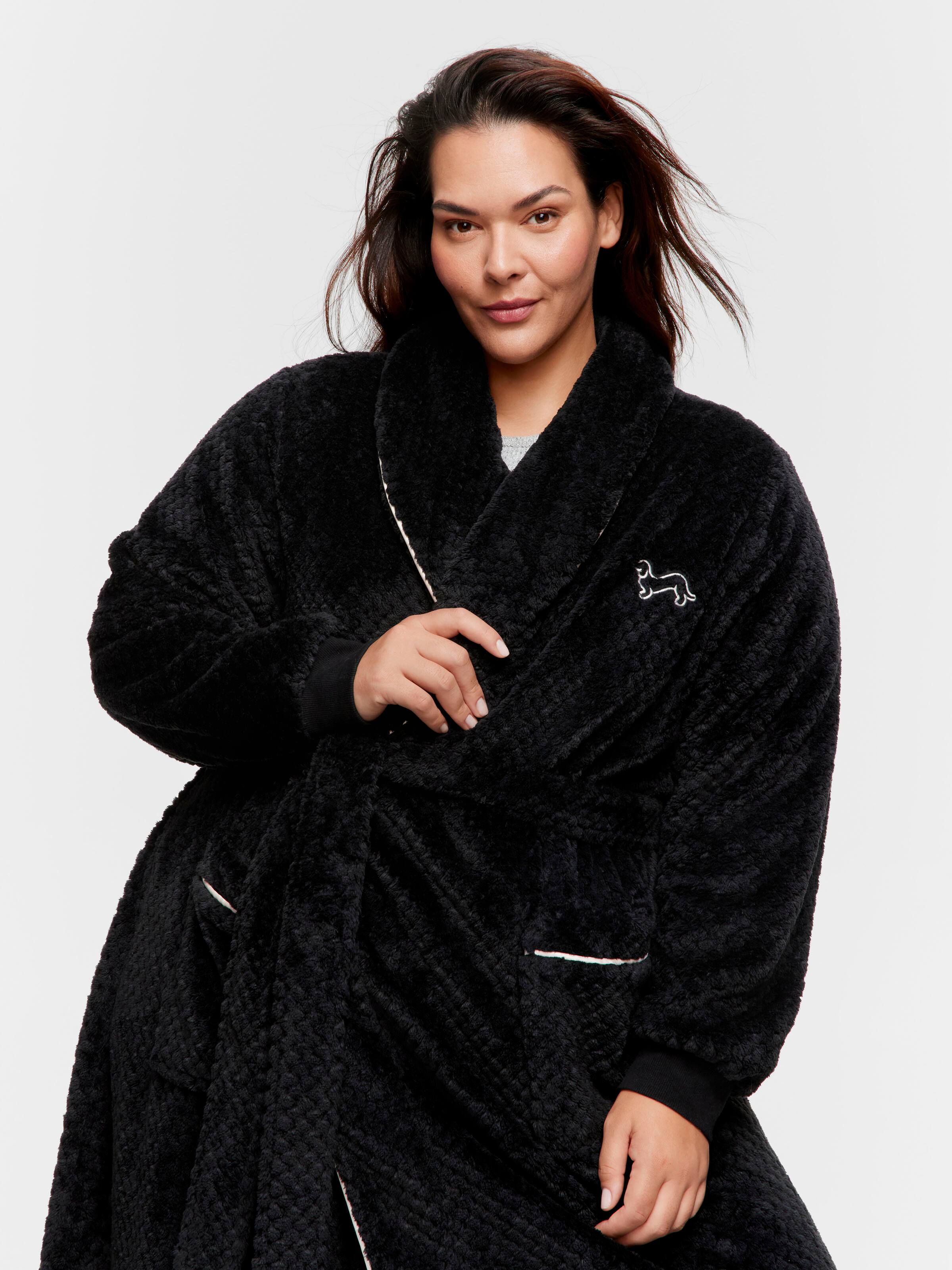 Image for P.A. Plus Peter's Black Jacquard Full Length Gown from Peter Alexander