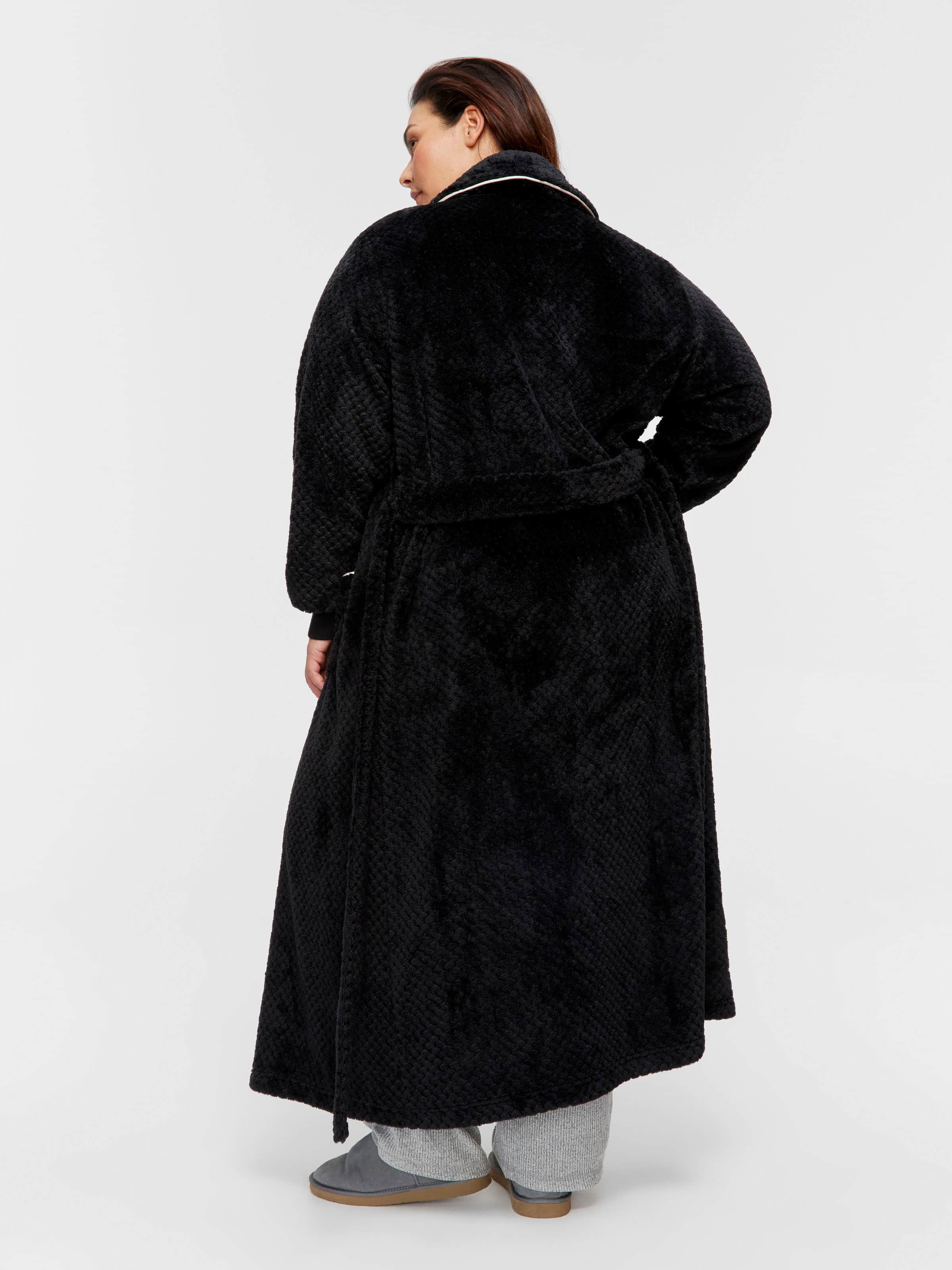 Image for P.A. Plus Peter's Black Jacquard Full Length Gown from Peter Alexander
