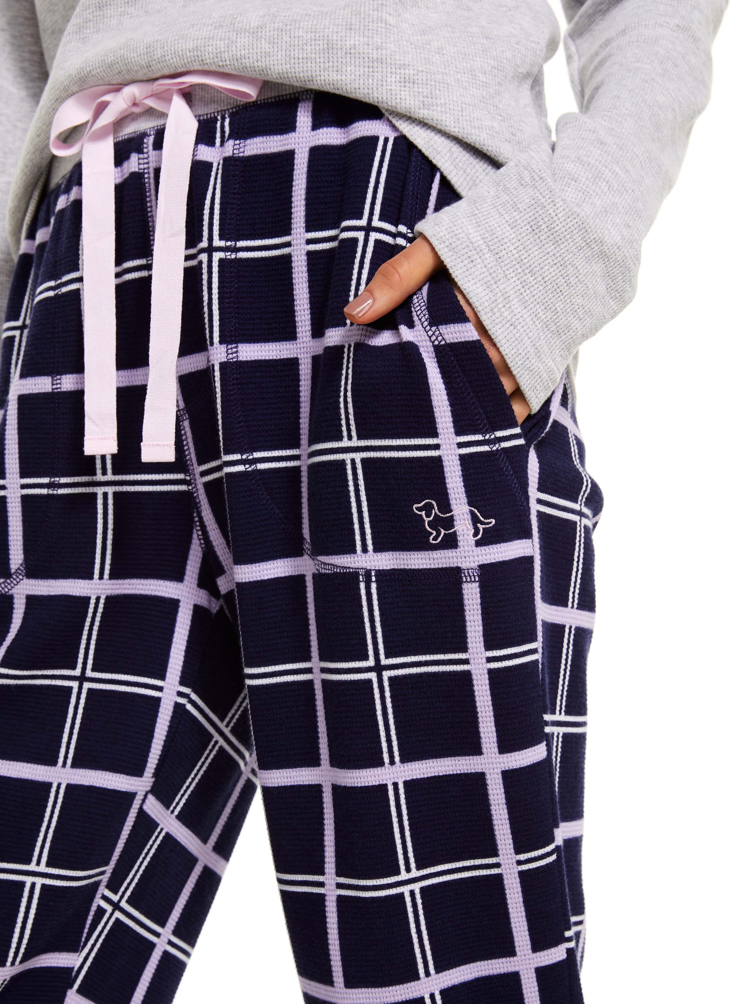 Windowpane Waffle Easy Pj Pant