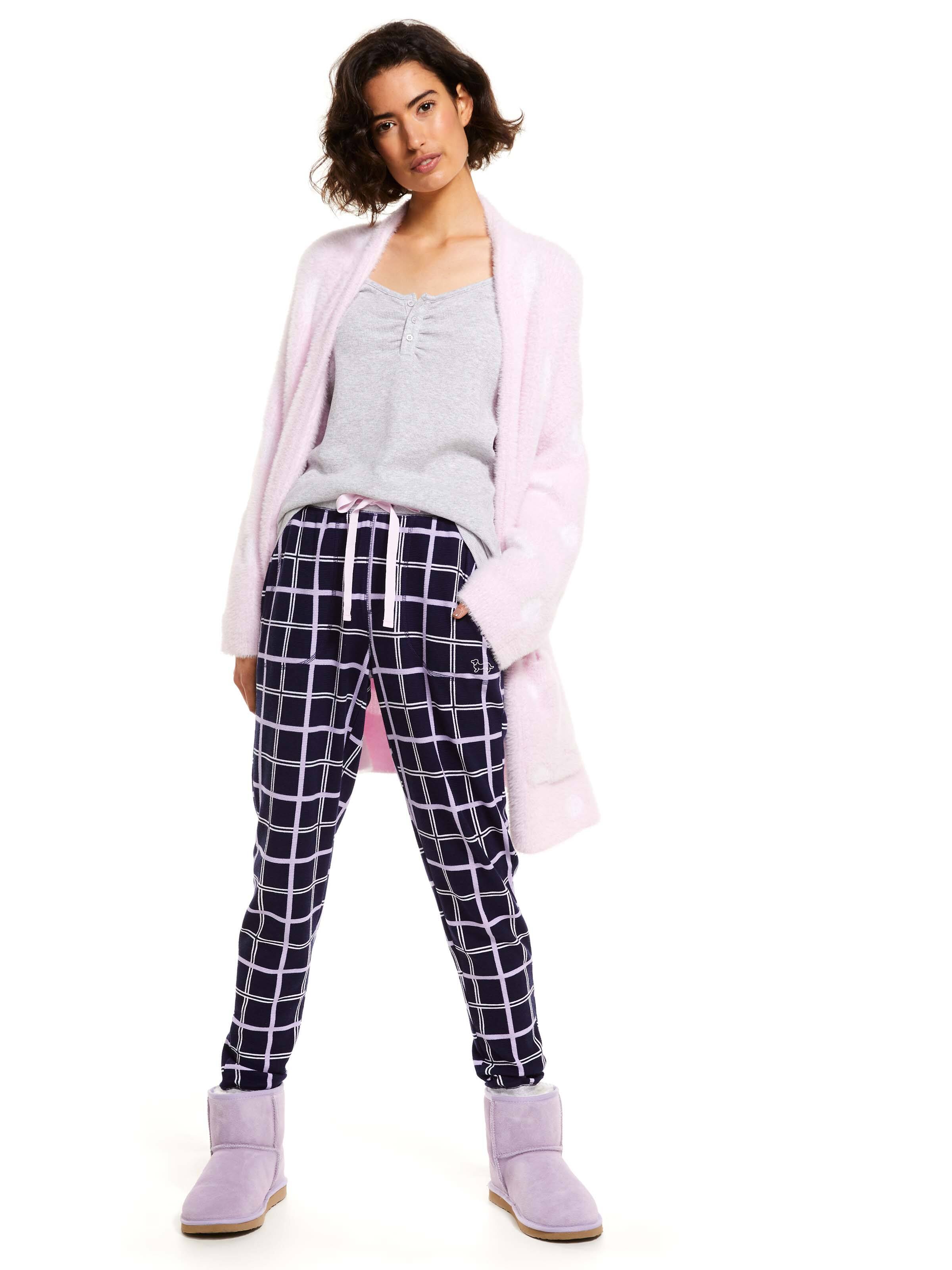 Windowpane Waffle Easy Pj Pant