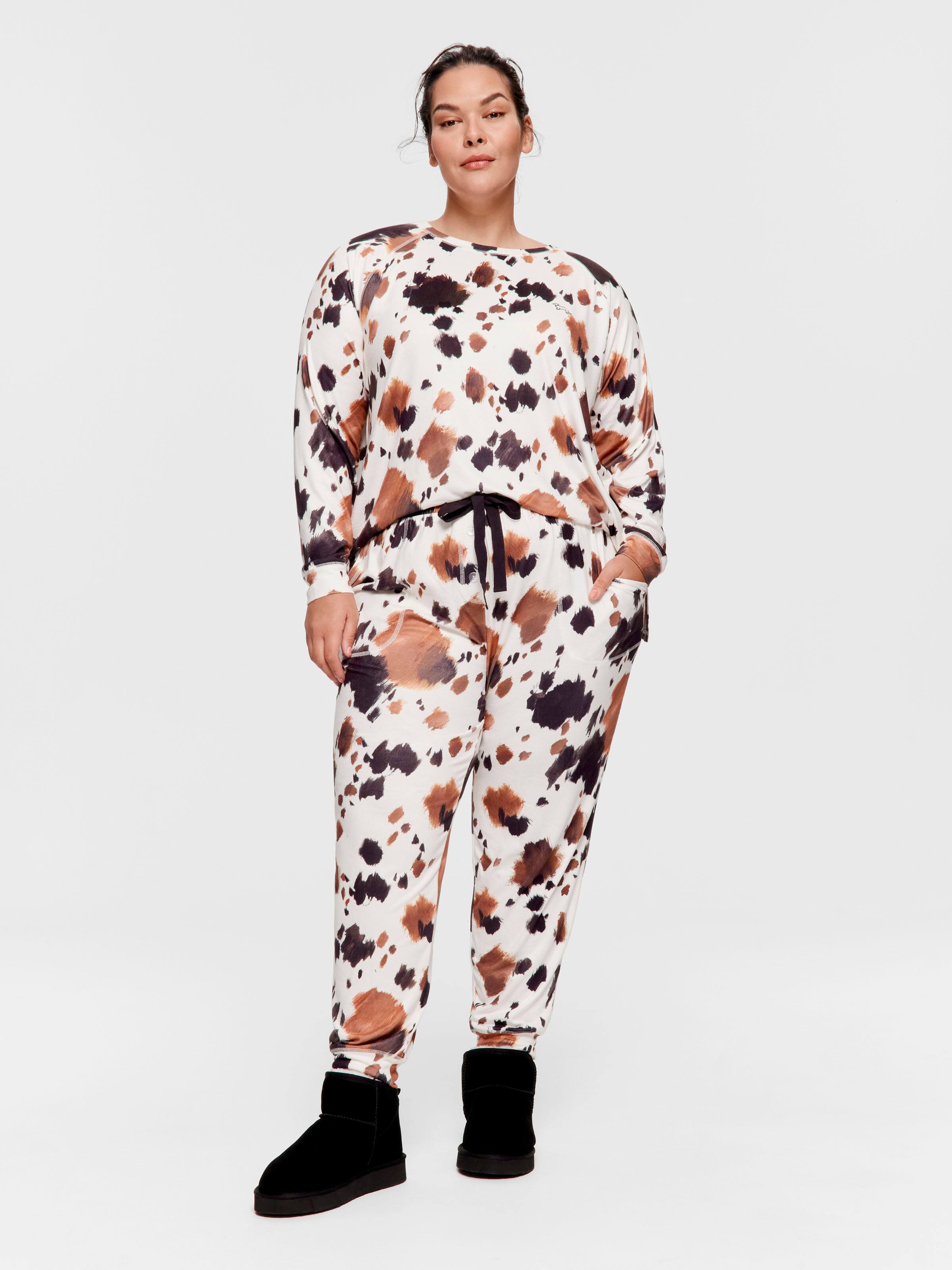 P.A. Plus Cow Plush Easy Pj Pant