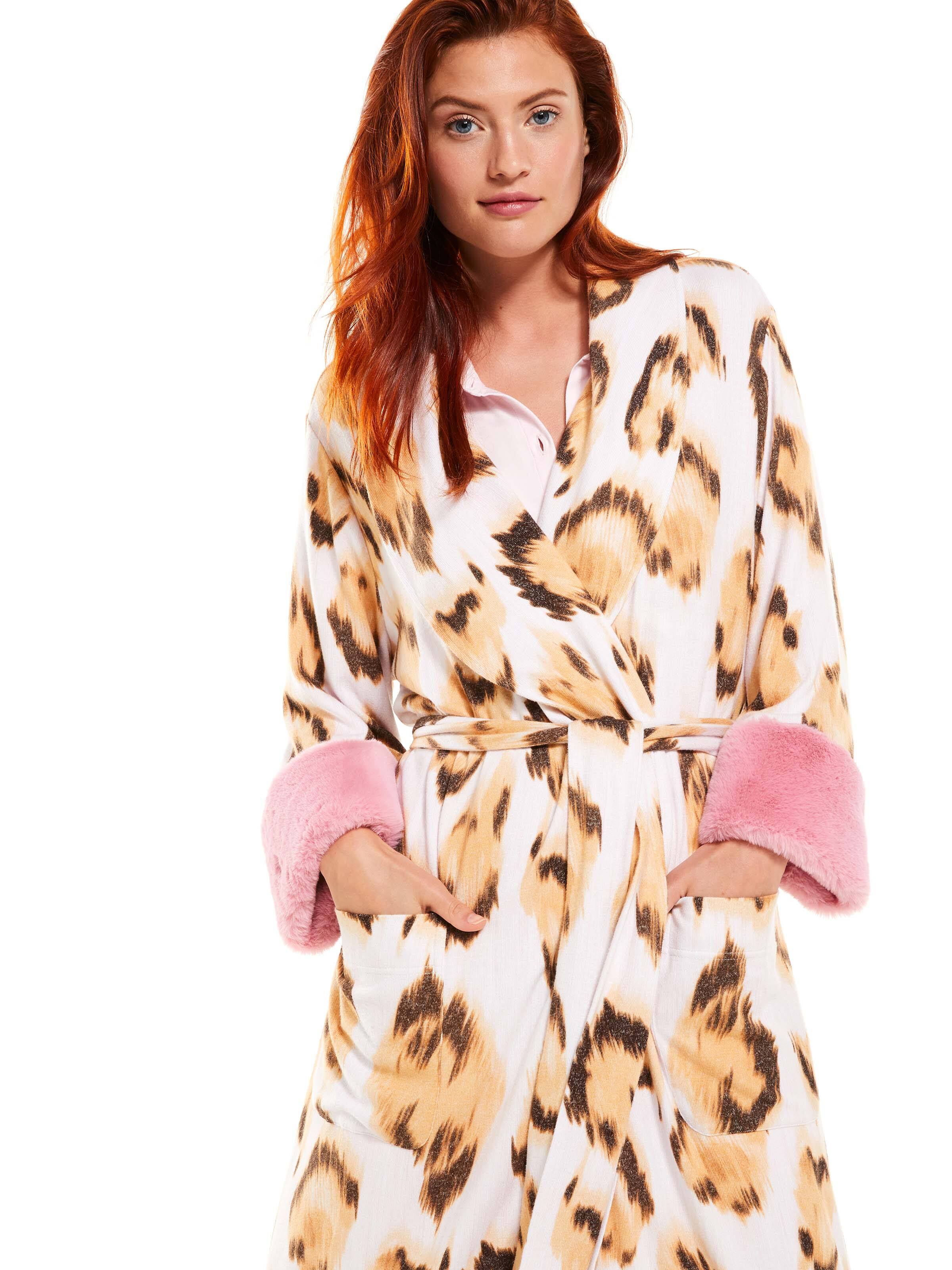 Leopard Luxe Fuzzy Gown