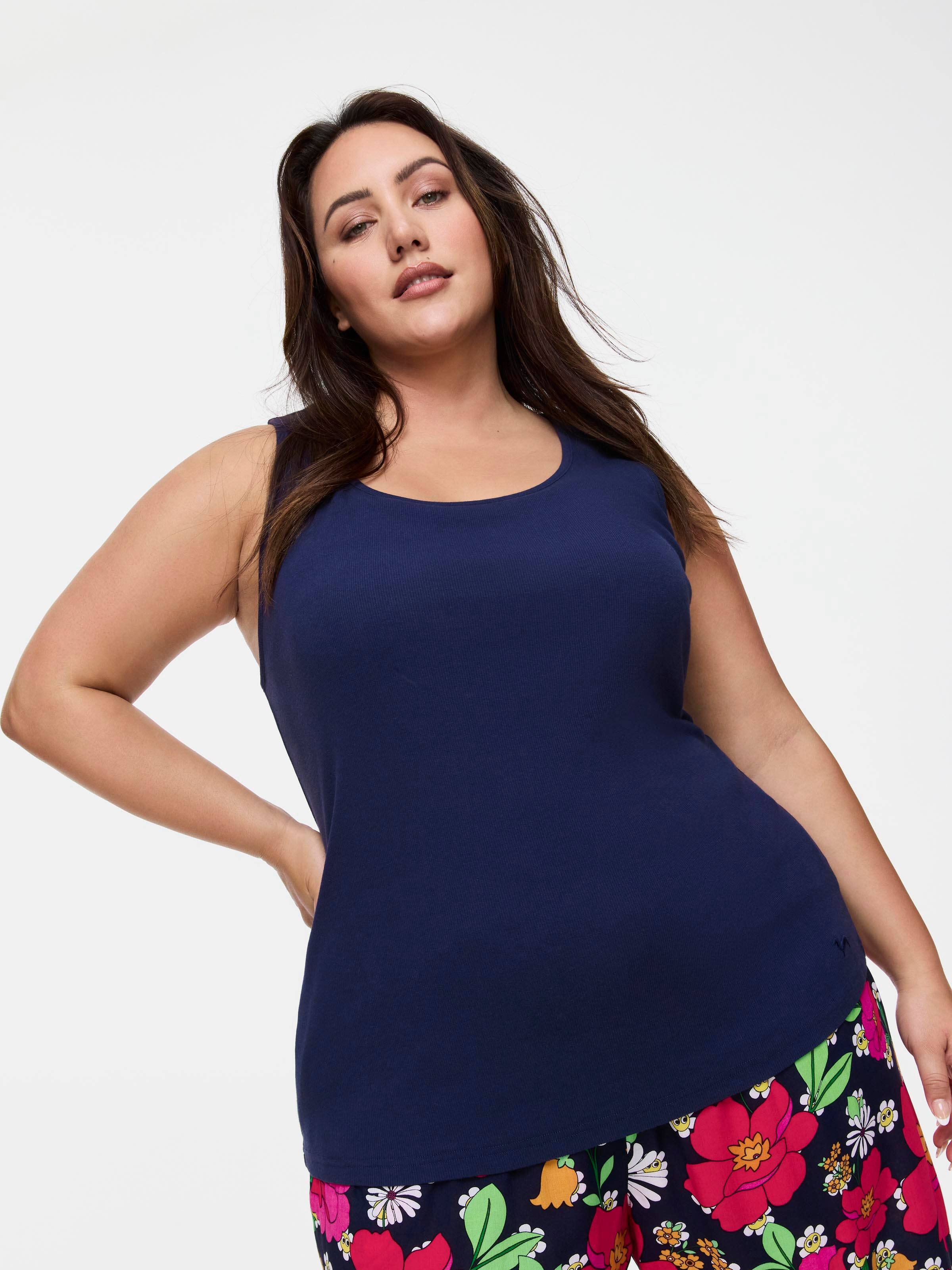 P.A. Plus Classic Tank With Shelf Bra