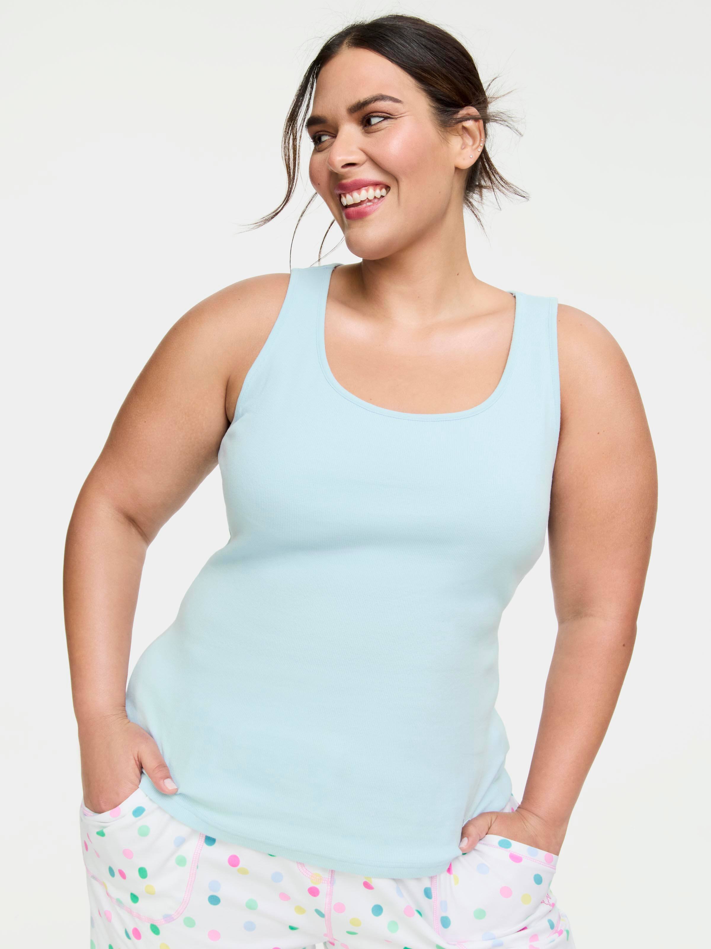 P.A. Plus Classic Tank With Shelf Bra
