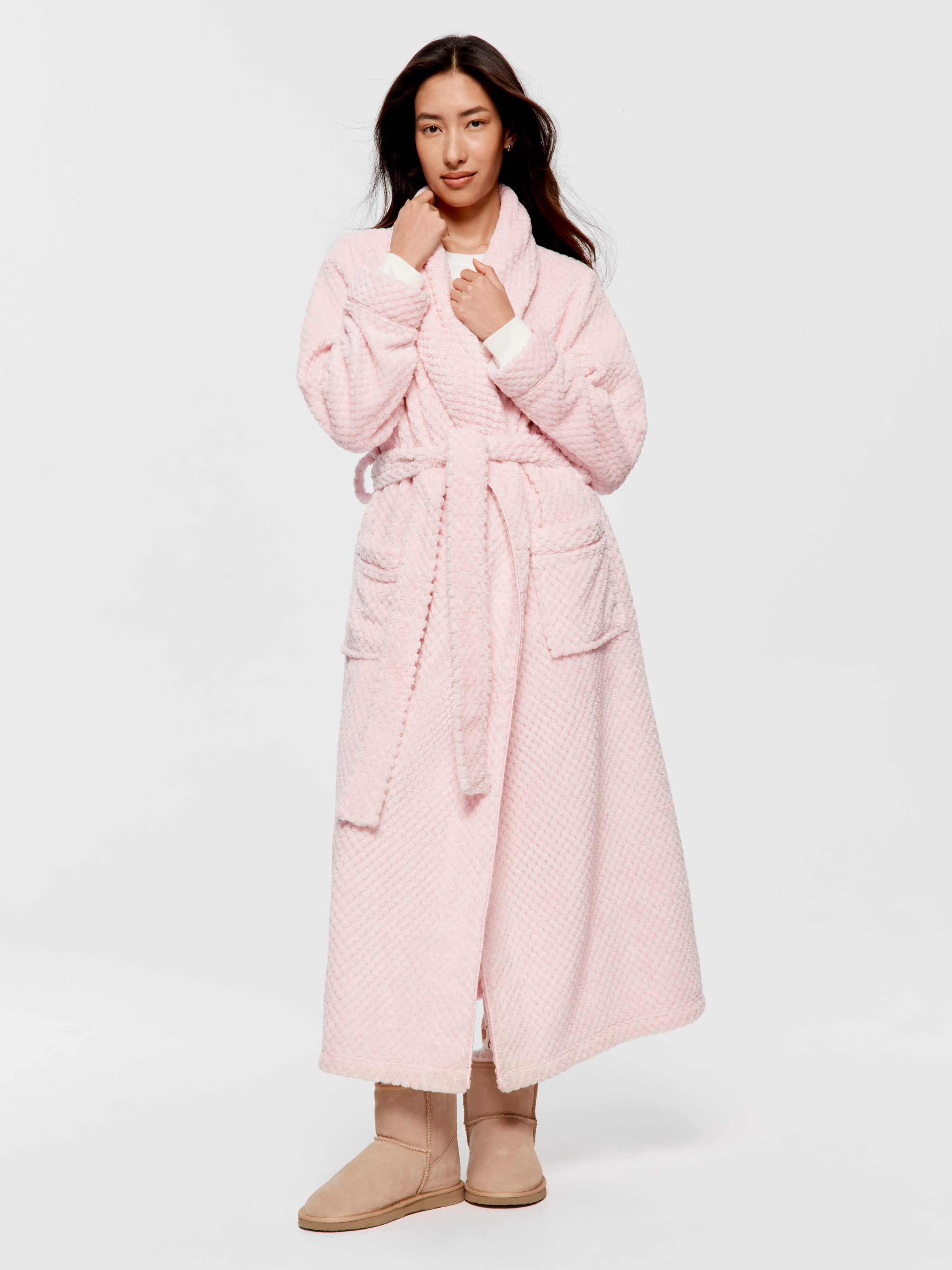 Image for Peter's Pink Jacquard Gown from Peter Alexander
