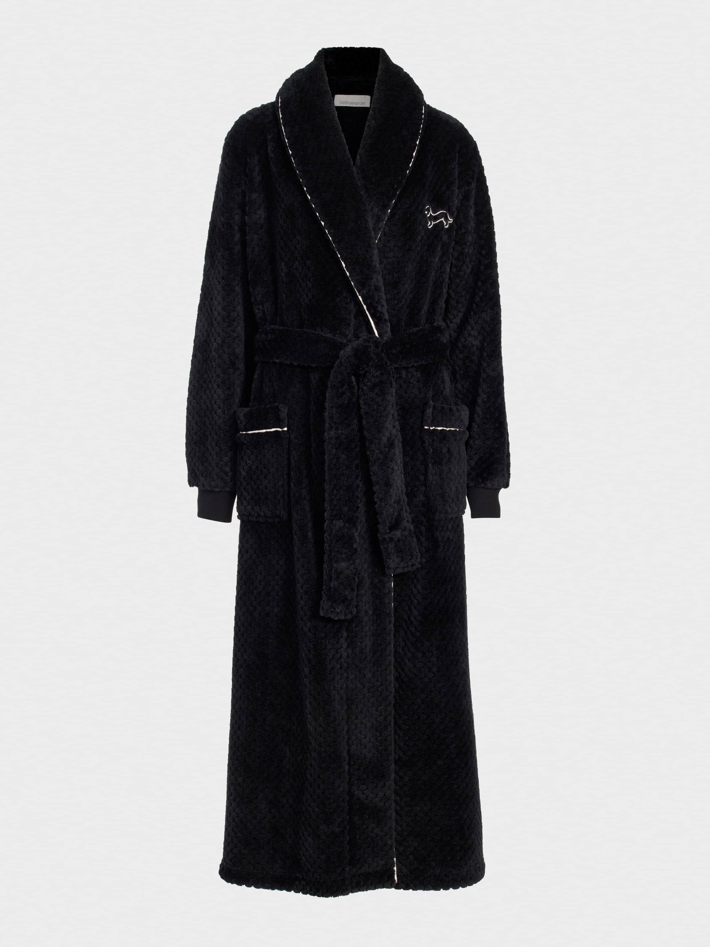 Image for Peter's Black Jacquard Full Length Gown from Peter Alexander