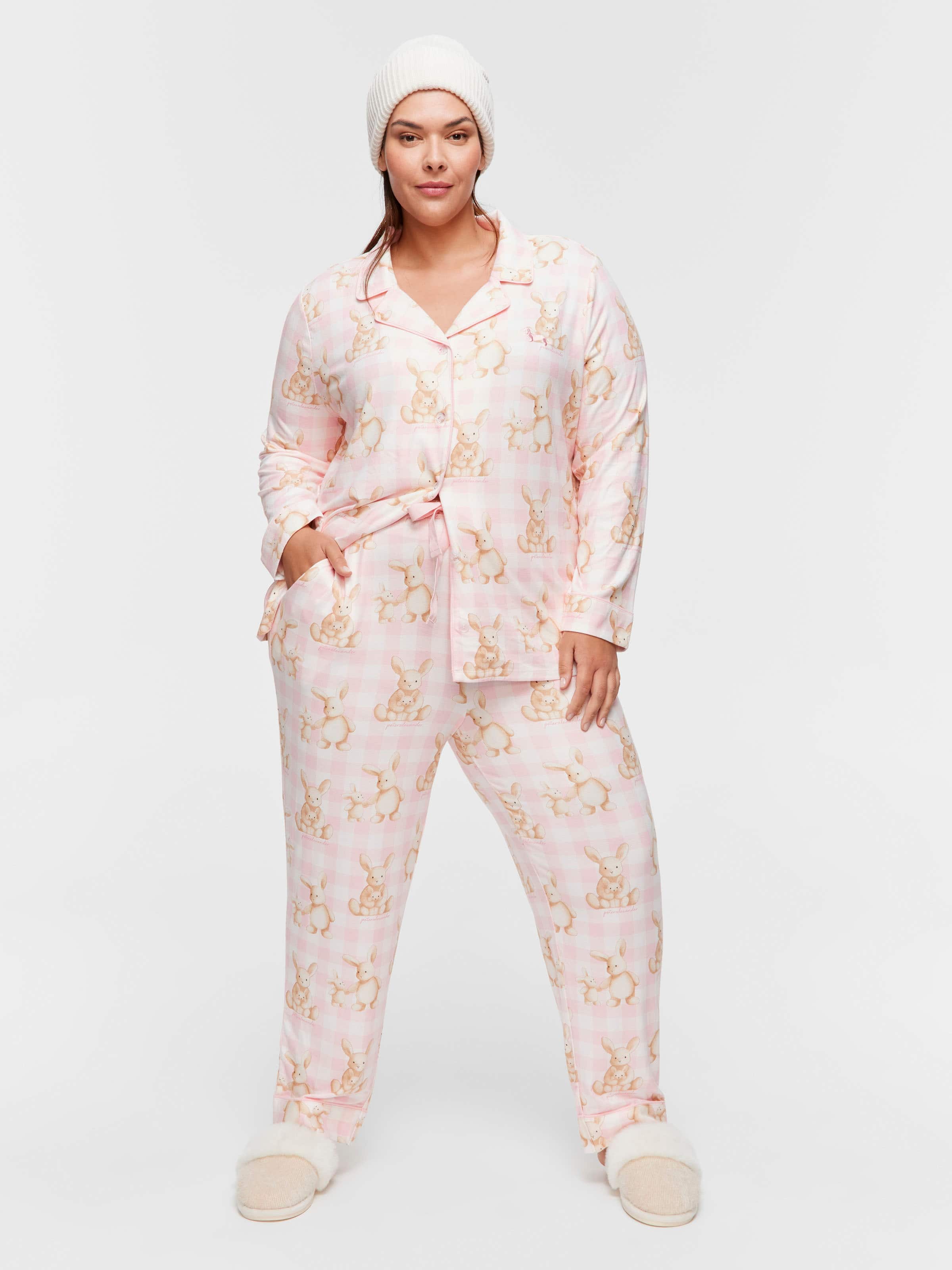 Image for P.A. Plus Soft Bunny Plush Long Classic Pj Set from Peter Alexander