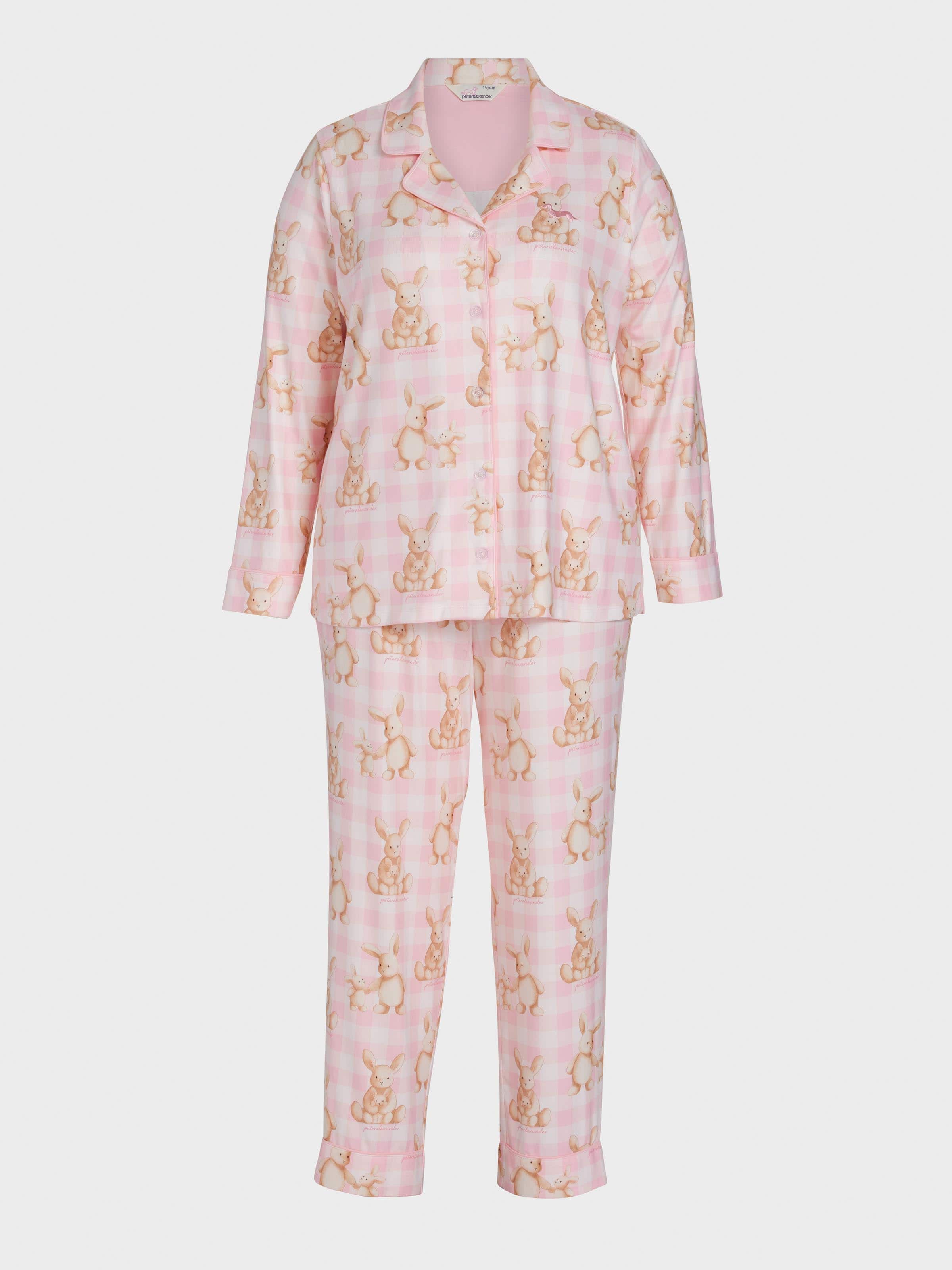Image for P.A. Plus Soft Bunny Plush Long Classic Pj Set from Peter Alexander
