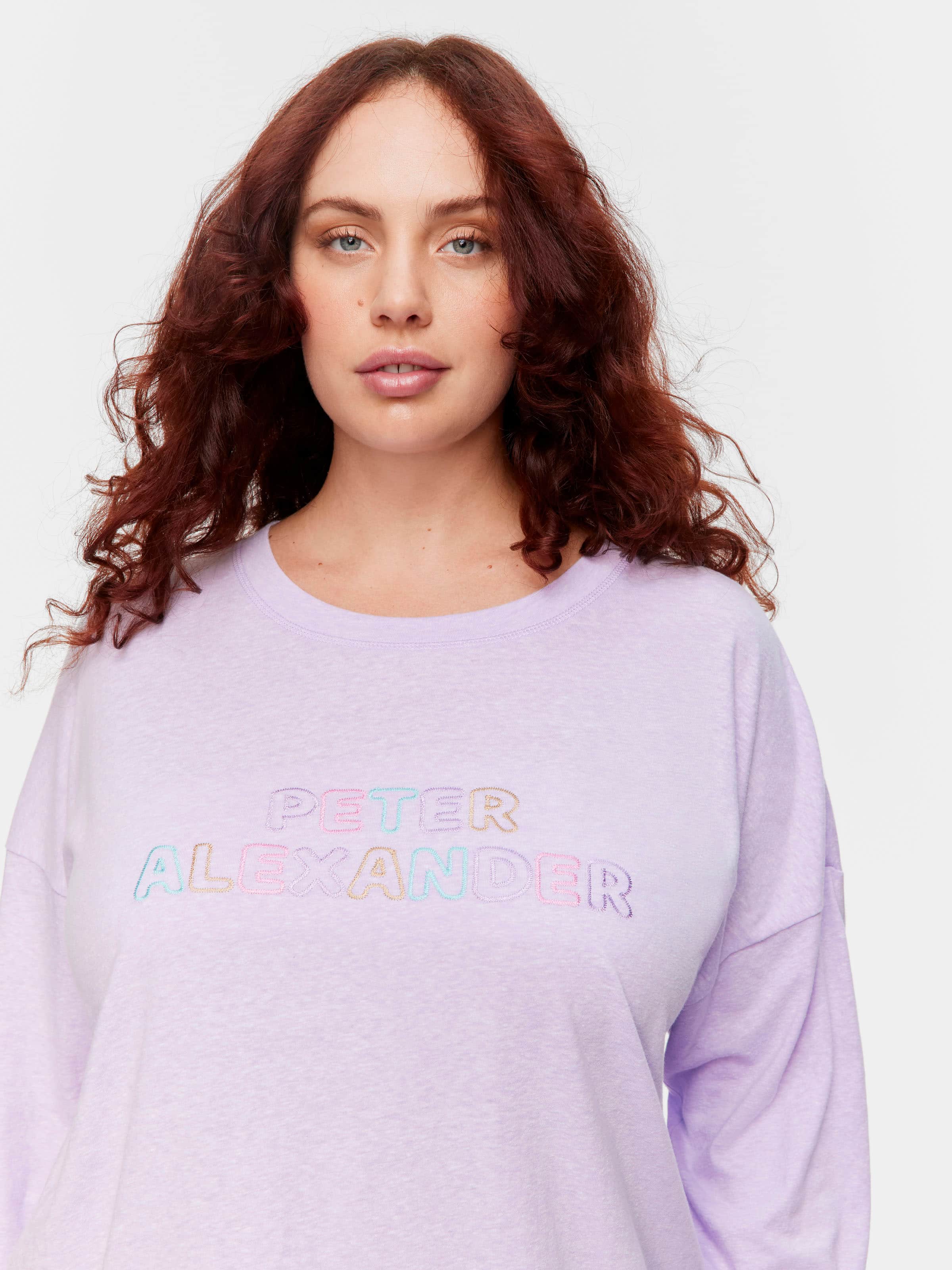Image for P.A. Plus Lilac Peter Alexander Logo Tee from Peter Alexander