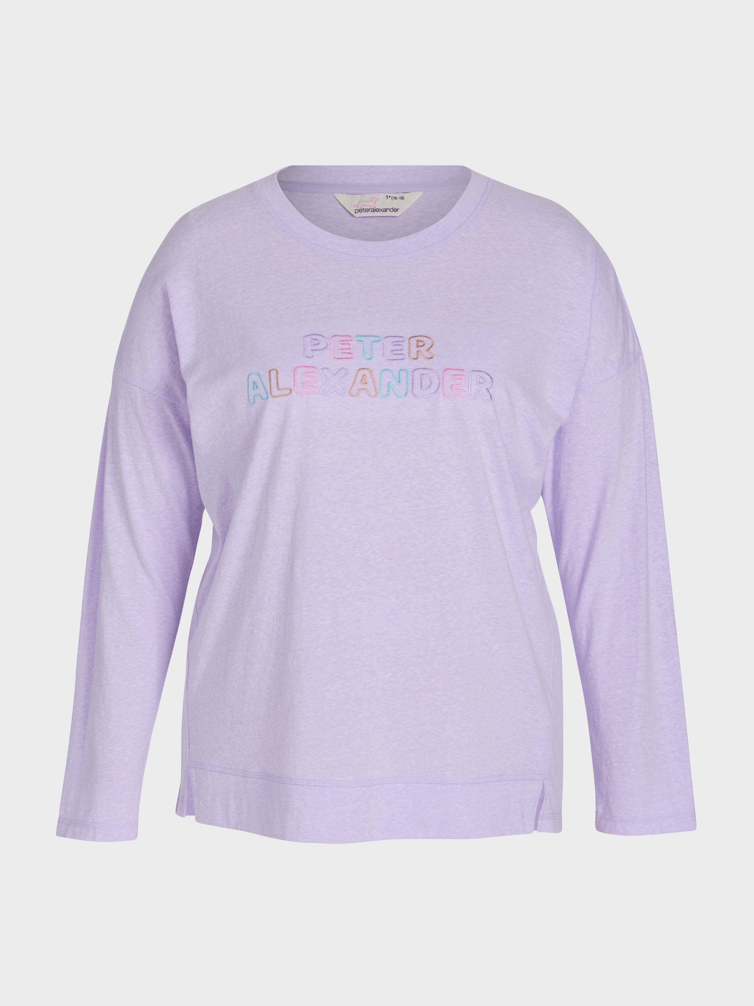 Image for P.A. Plus Lilac Peter Alexander Logo Tee from Peter Alexander