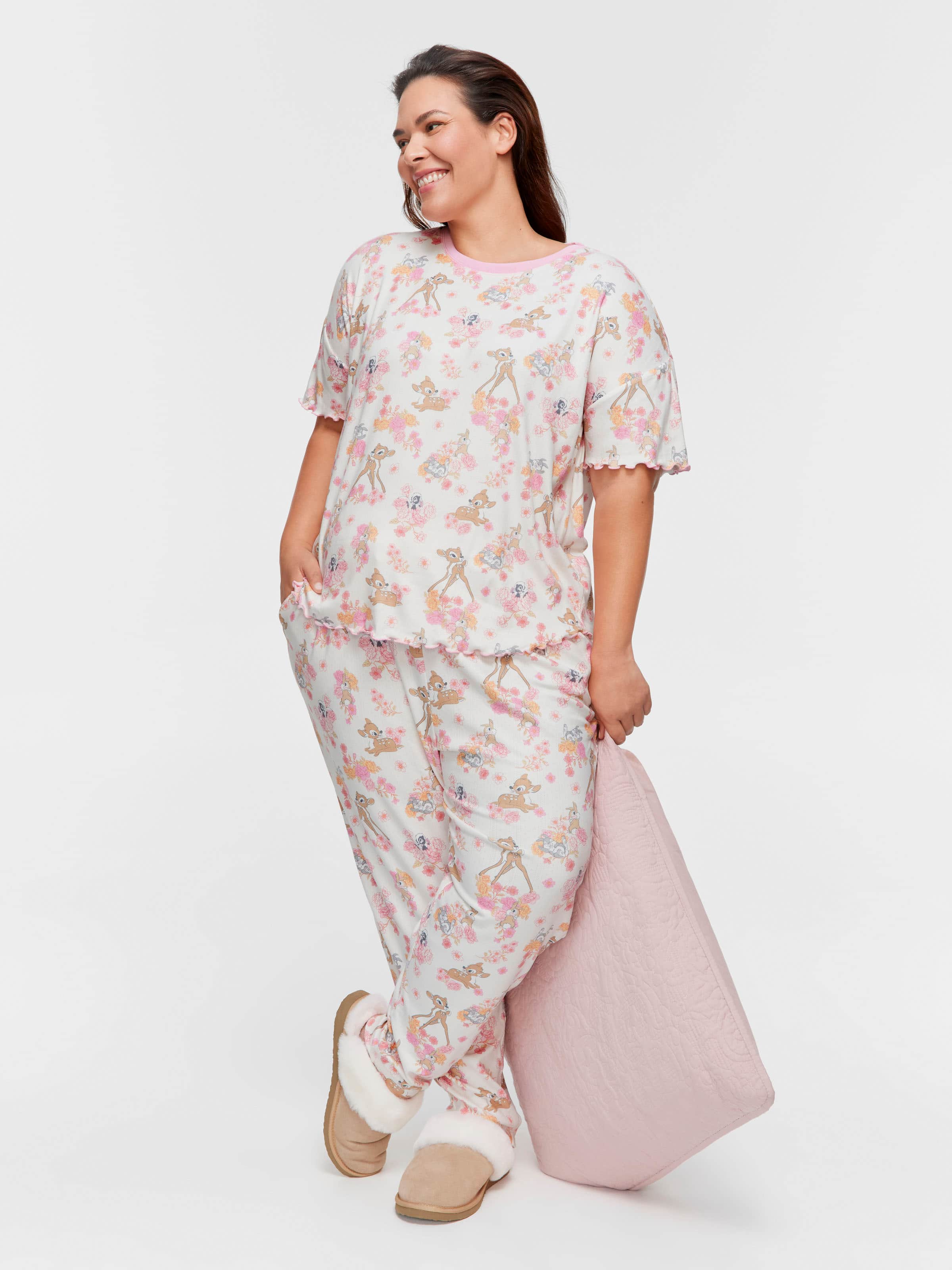 Image for P.A. Plus Bambi Pointelle Oversized Tee from Peter Alexander
