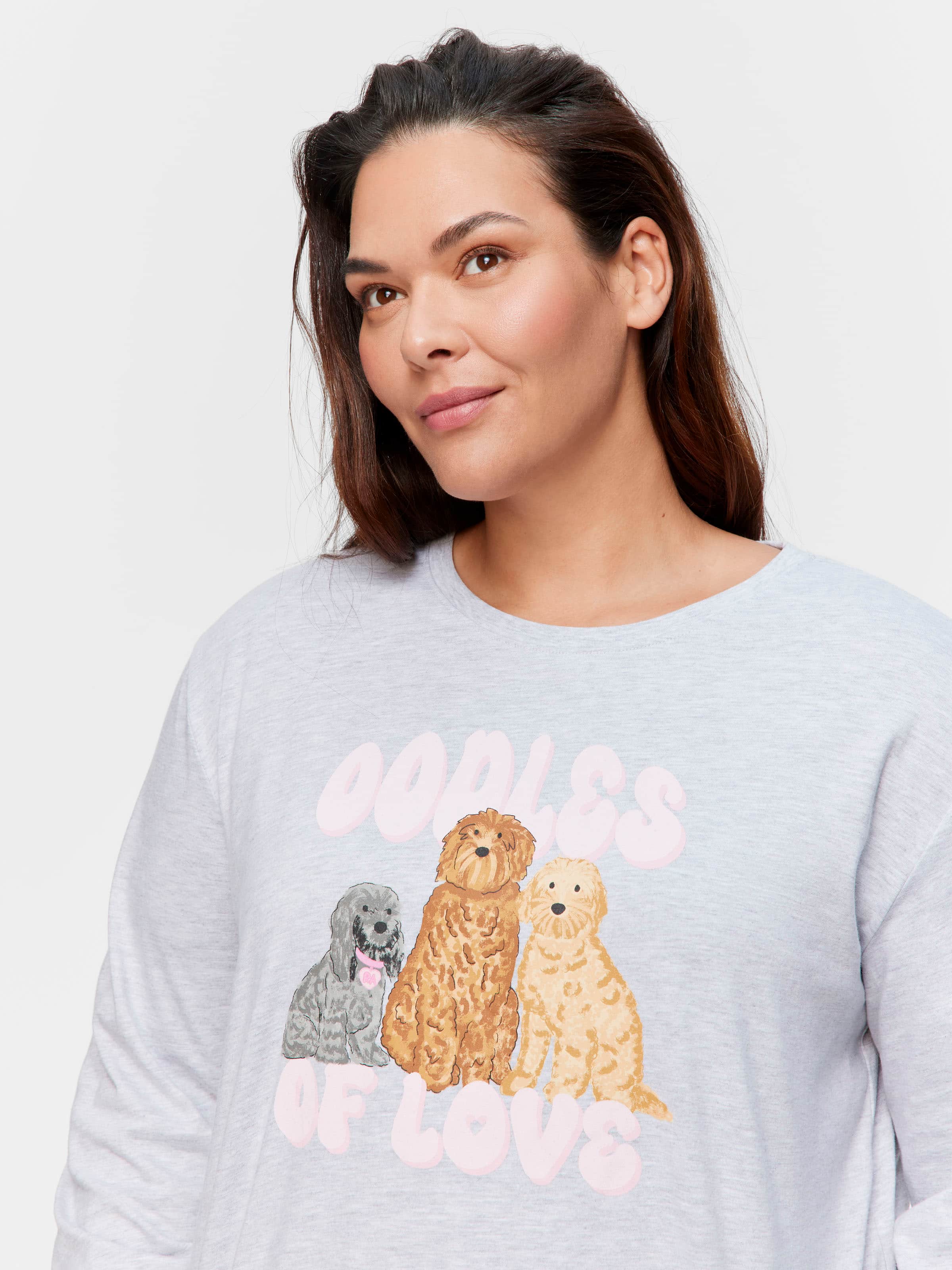 Image for P.A. Plus Groodle Oversized Long Sleeve Top from Peter Alexander