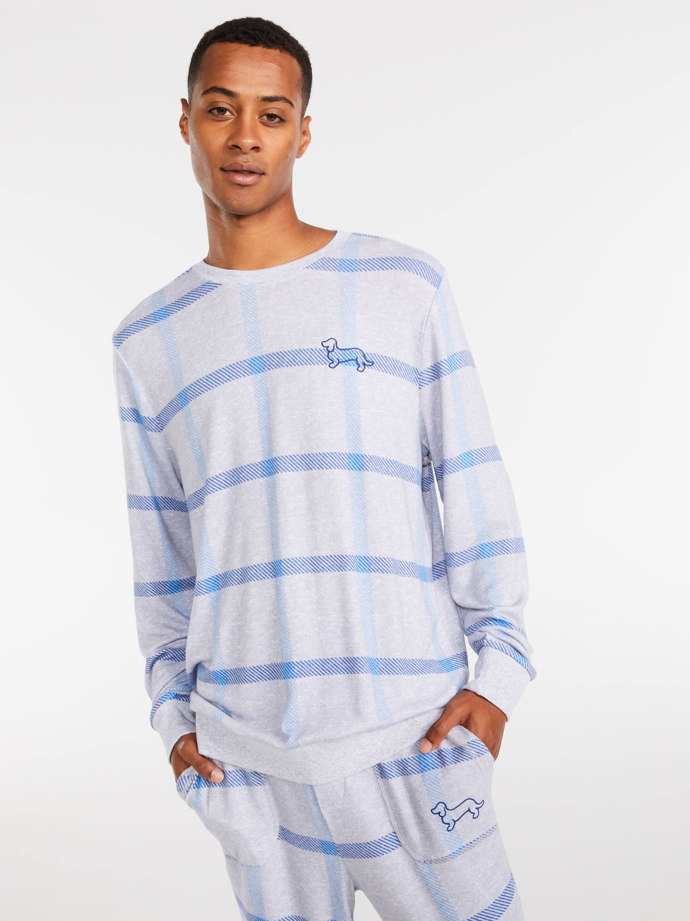 Fuzzy Check Sweater
