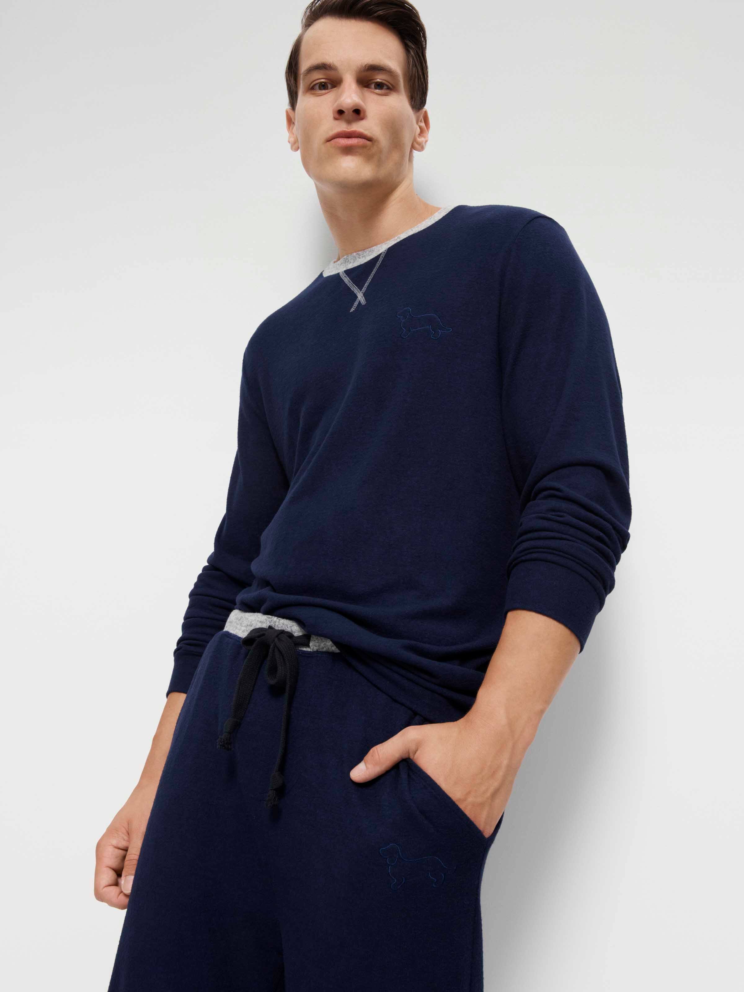 Navy Fuzzy Sweater