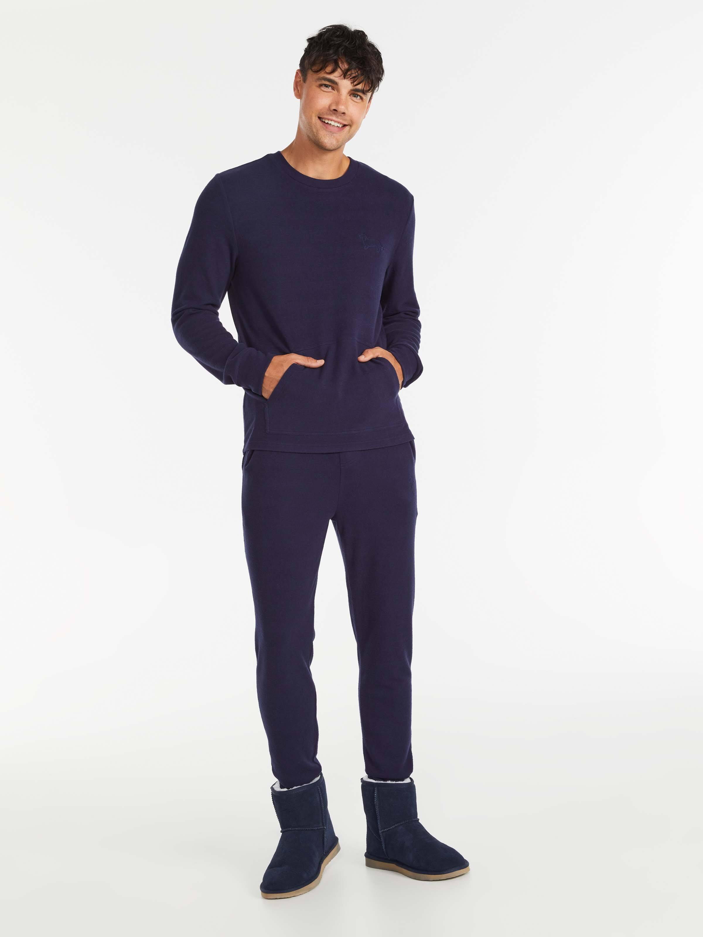 Navy Fuzzy Sweater
