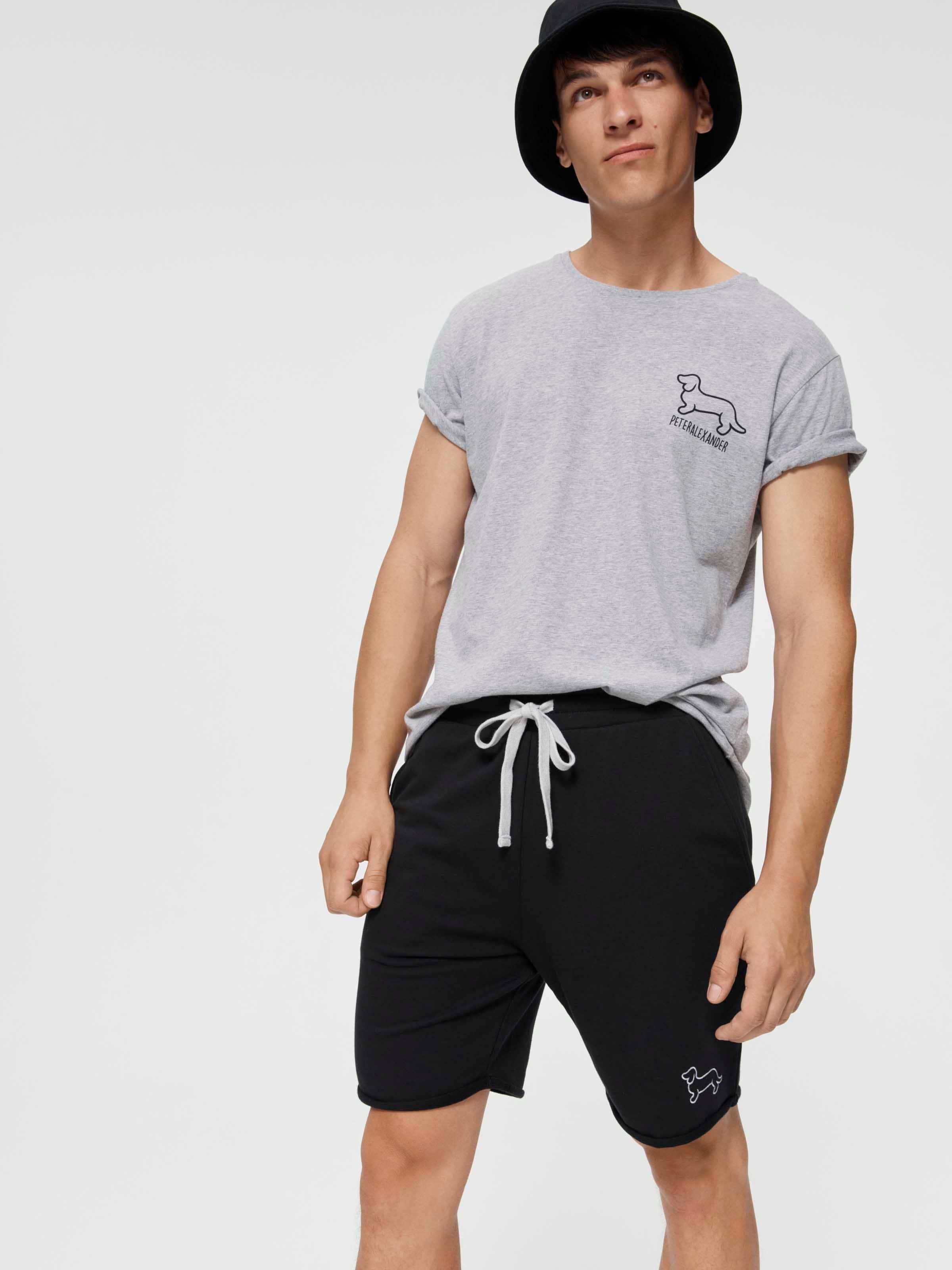 P.A. Black Cut Off Sweat Short