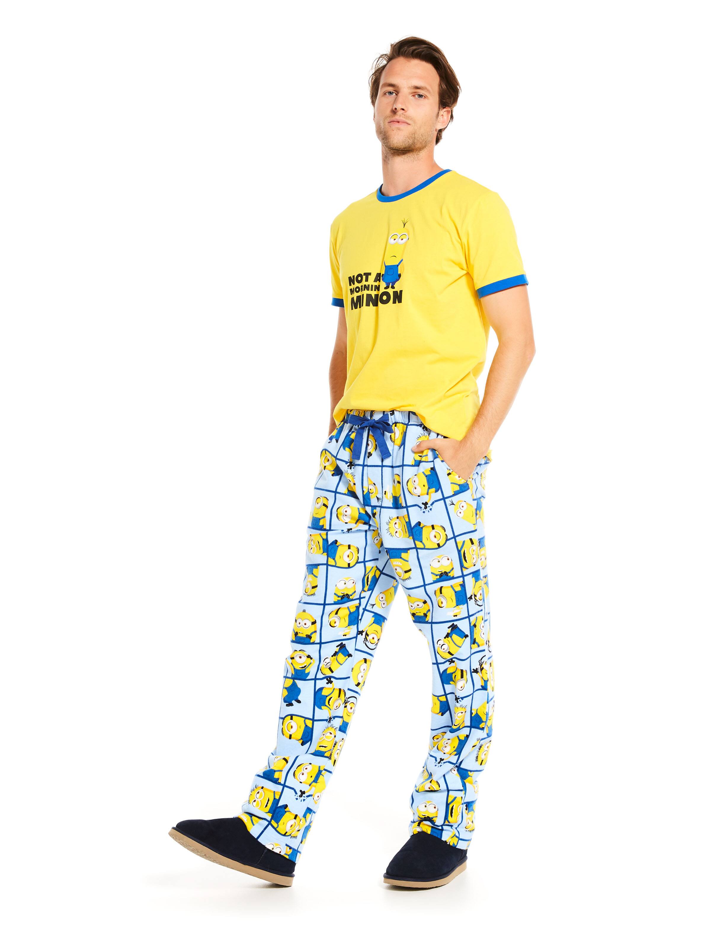 Minions Grid Flannelette Pj Pant
